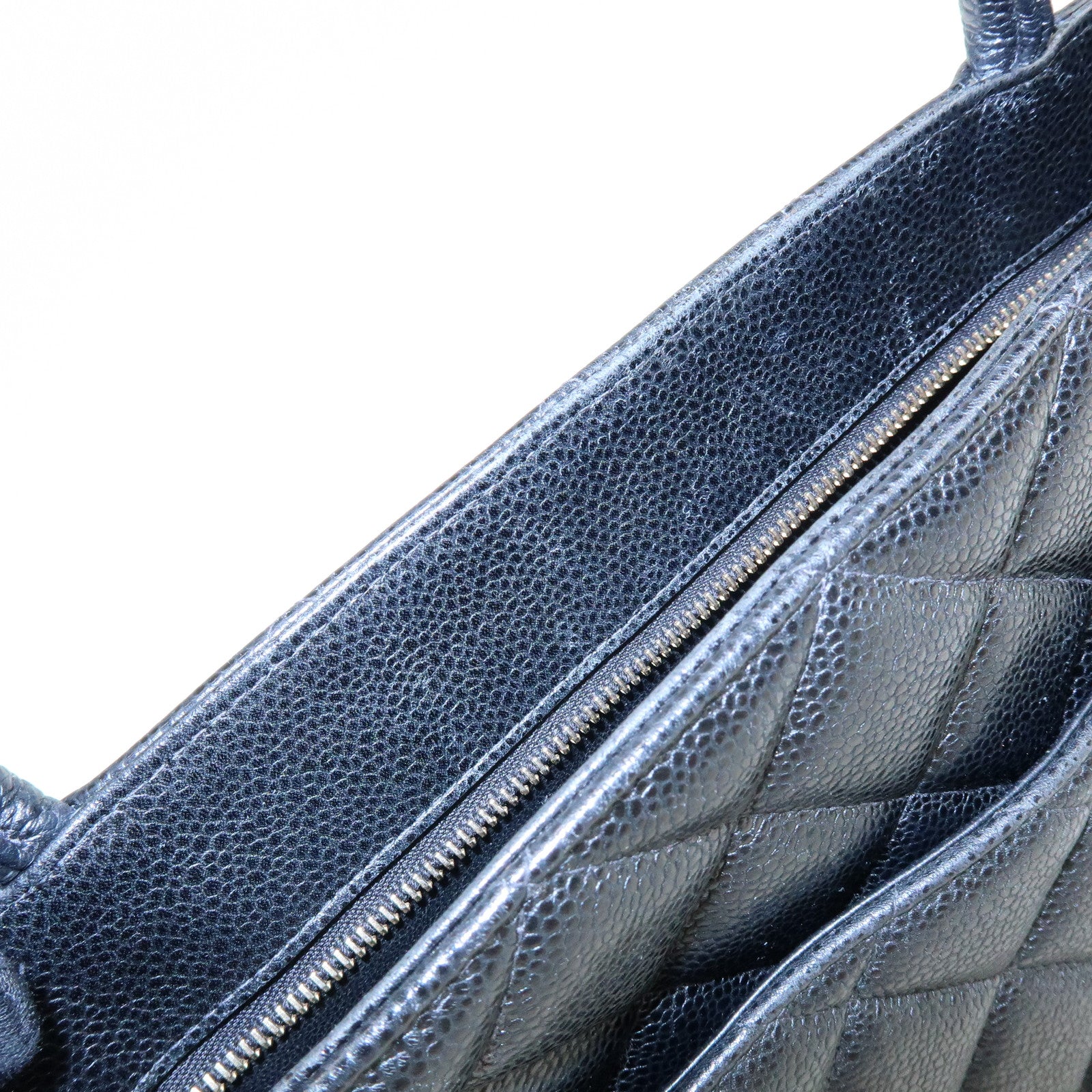 CHANEL Matelasse COCO Mark Medallion Tote Bag Hand Bag Black A01804