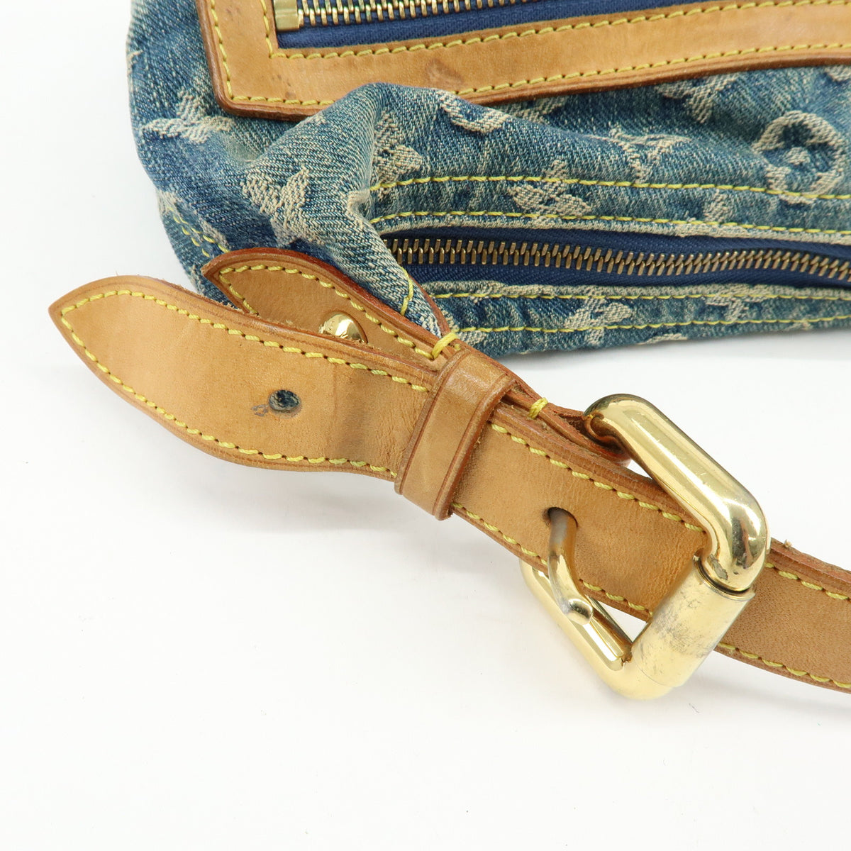 Louis Vuitton Monogram Denim Baggy PM 2Way Bag Shoulder Bag M95049