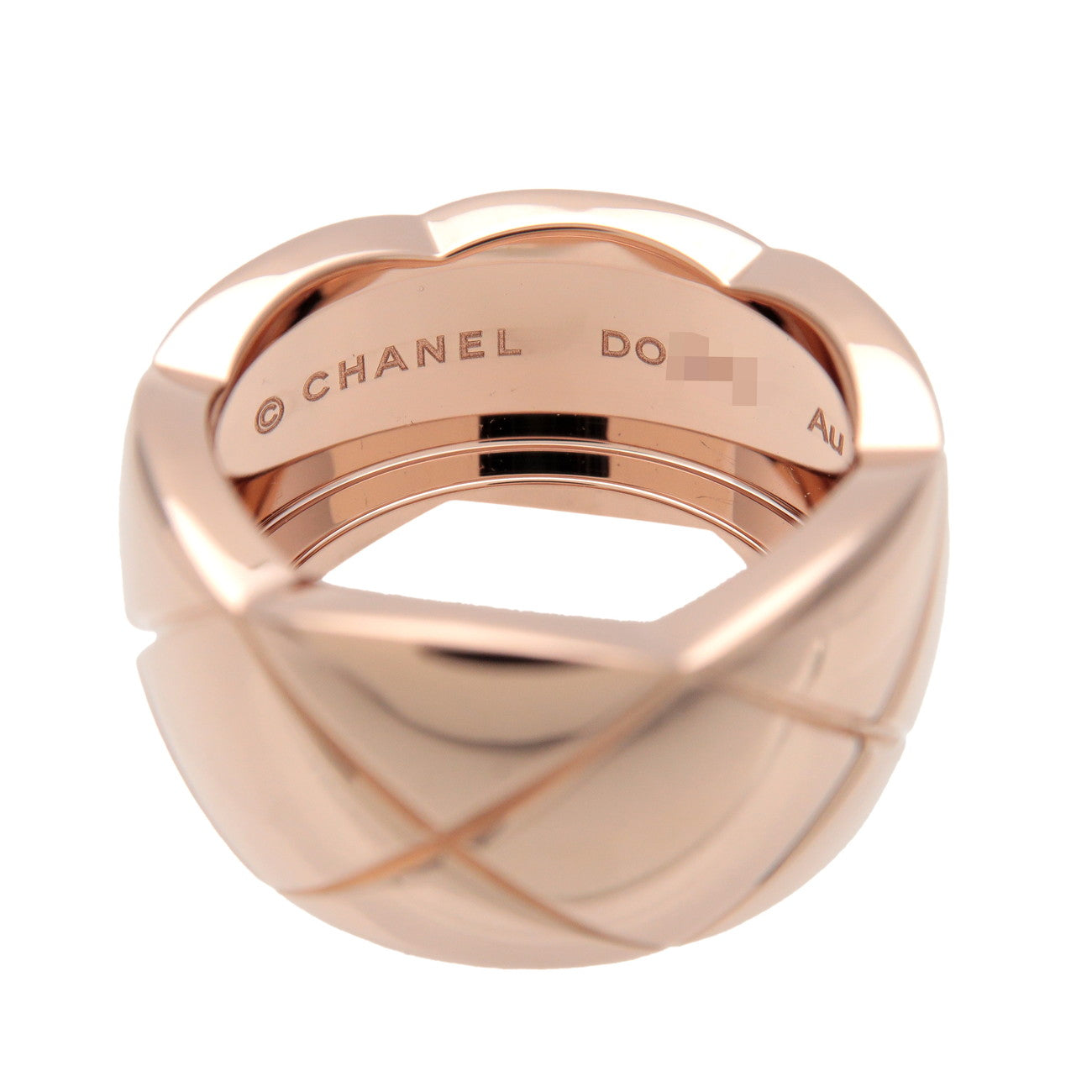 CHANEL COCO Crush Ring Large K18 750PG Rose Gold #51 US 5.5 EU51 J10818