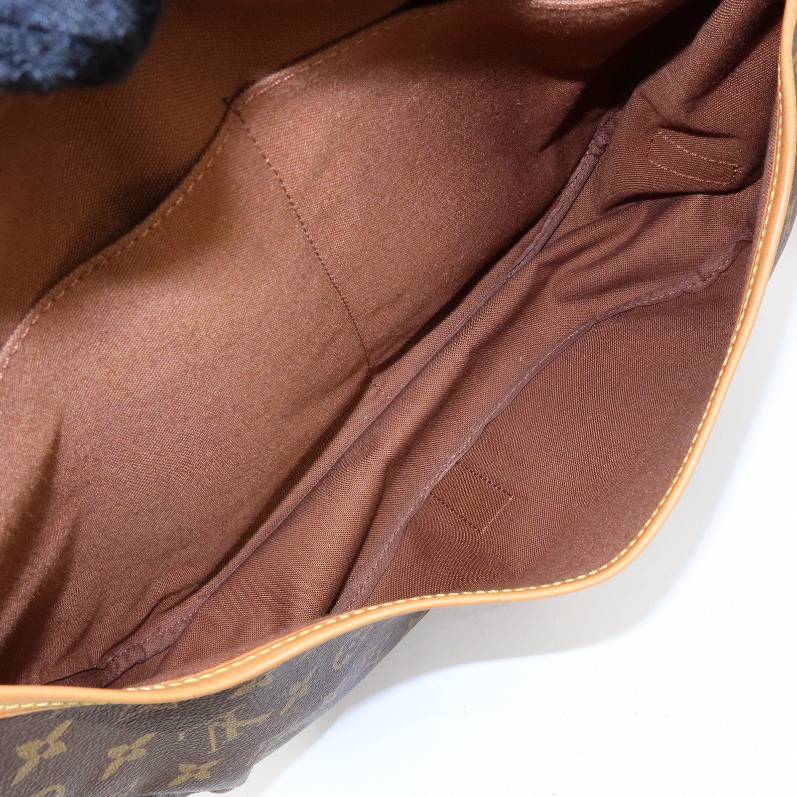 Louis Vuitton Monogram Saumur 35 Shoulder Bag Brown M42254