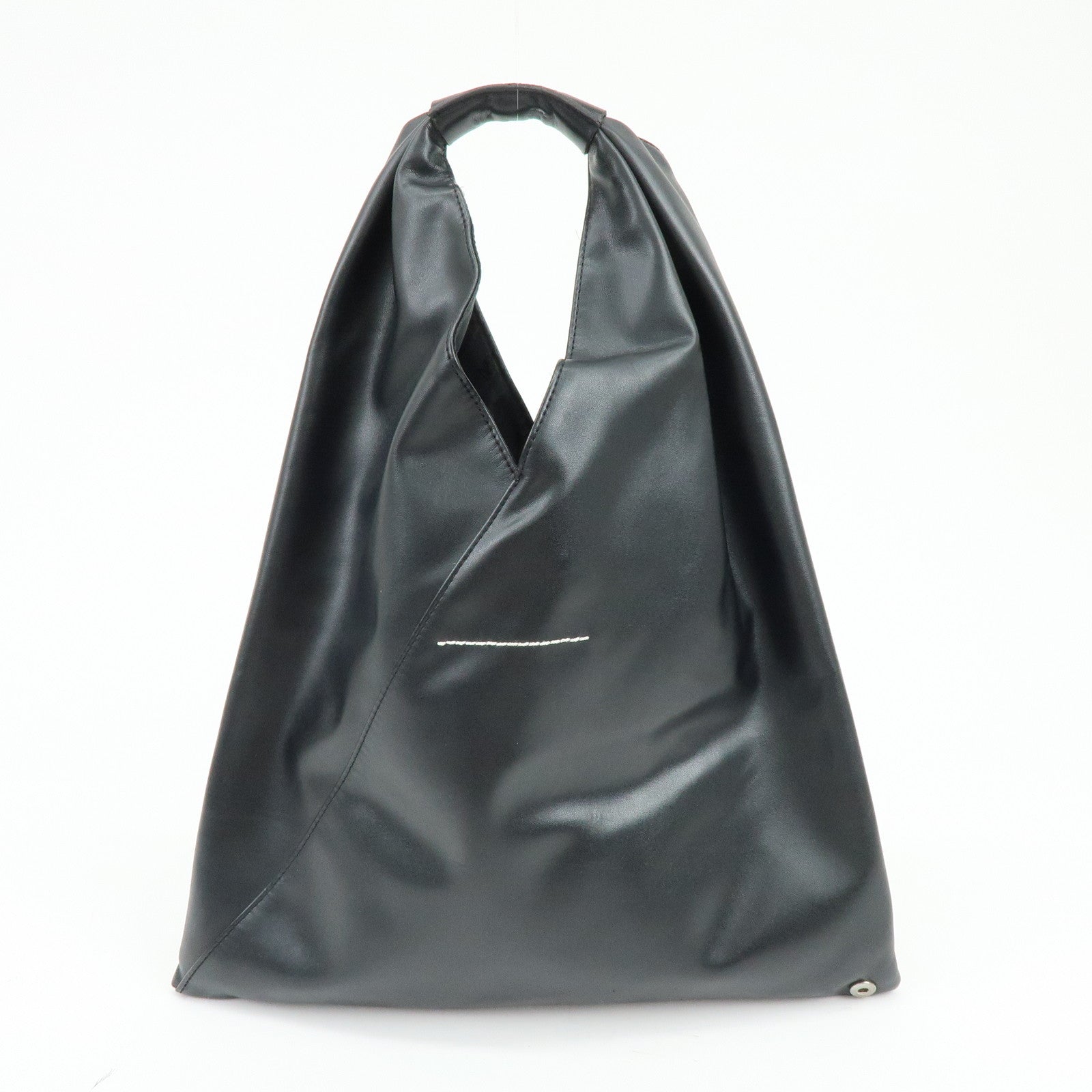 Maison Margiela MM6 Japanese Faux Leather Hand Bag Black