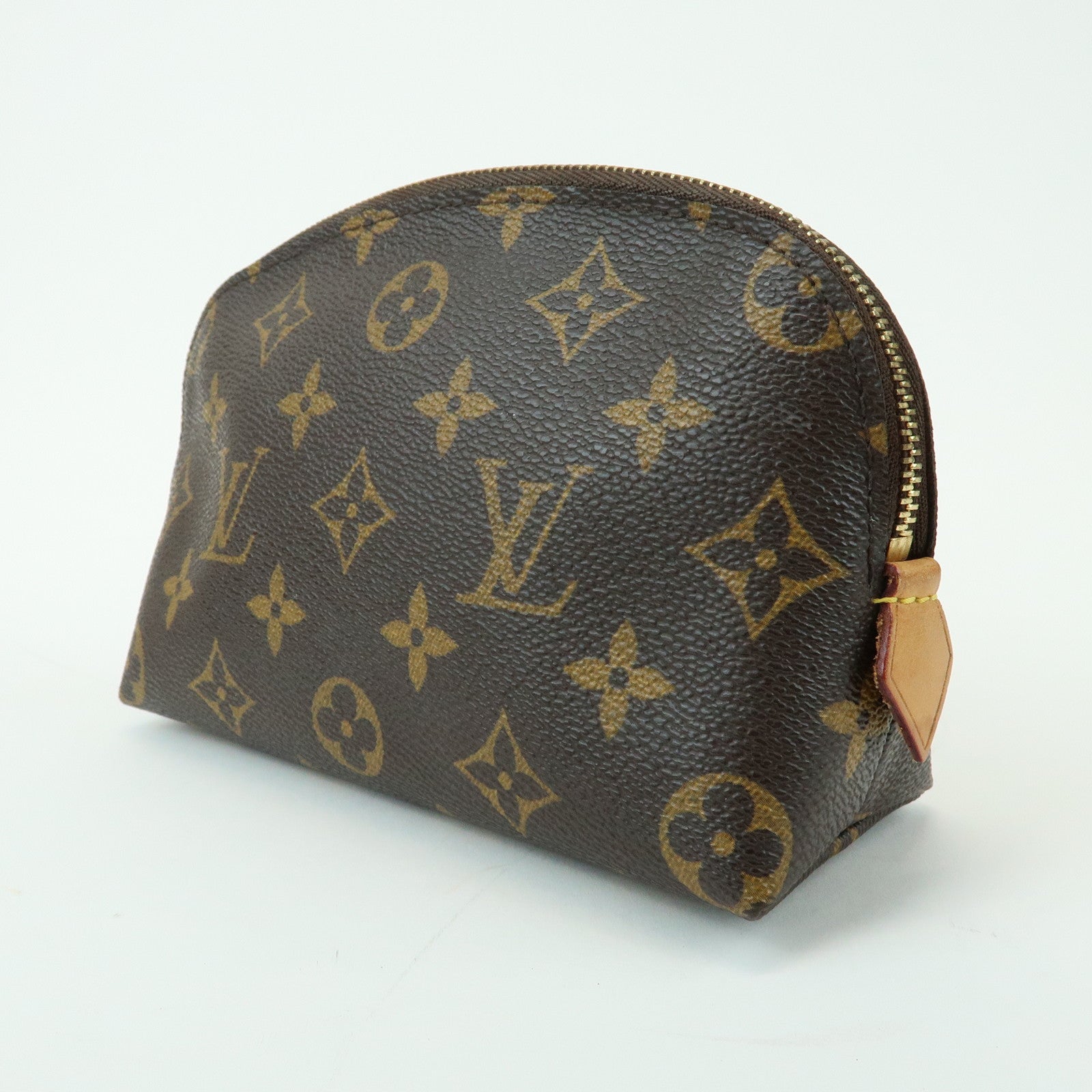 Louis Vuitton Monogram Pochette Cosmetic PM Pouch Brown M47515