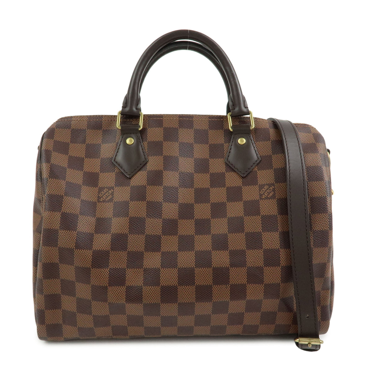 Louis Vuitton Damier Speedy Bandouliere 30 Boston Bag Brown N41367