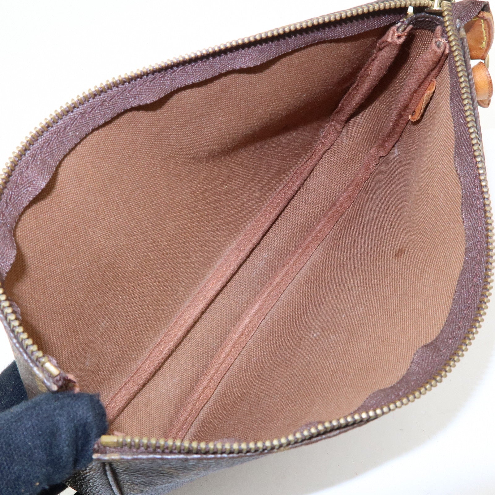 Louis Vuitton Monogram Pochette Accessoires Pouch Hand Bag Brown M51980