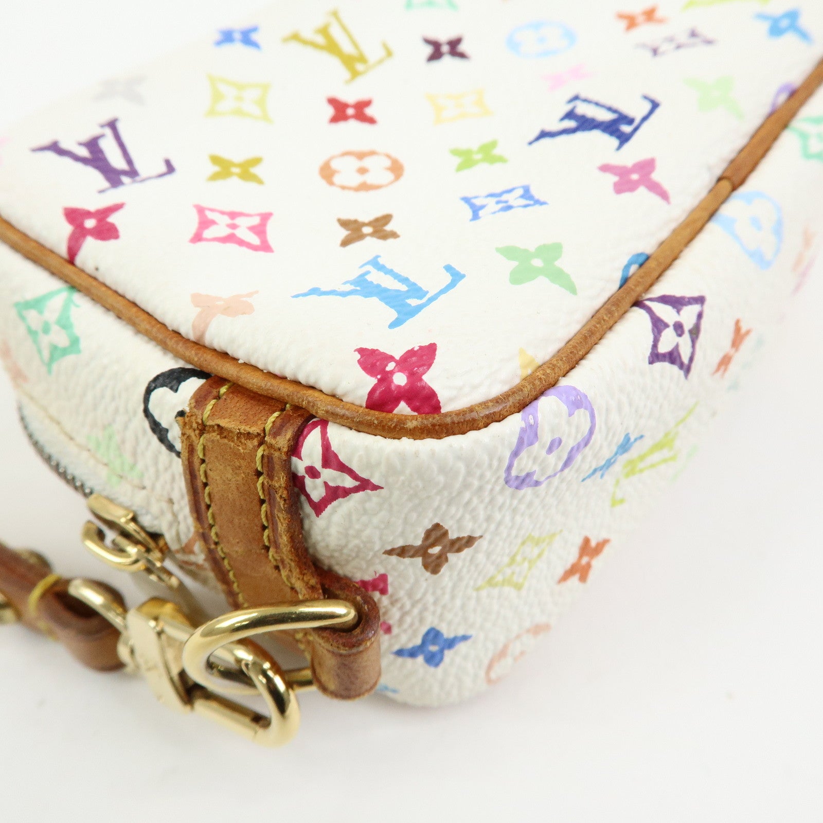 Louis Vuitton Monogram Multicolor Trousse Wapity Pouch Blanc M58033
