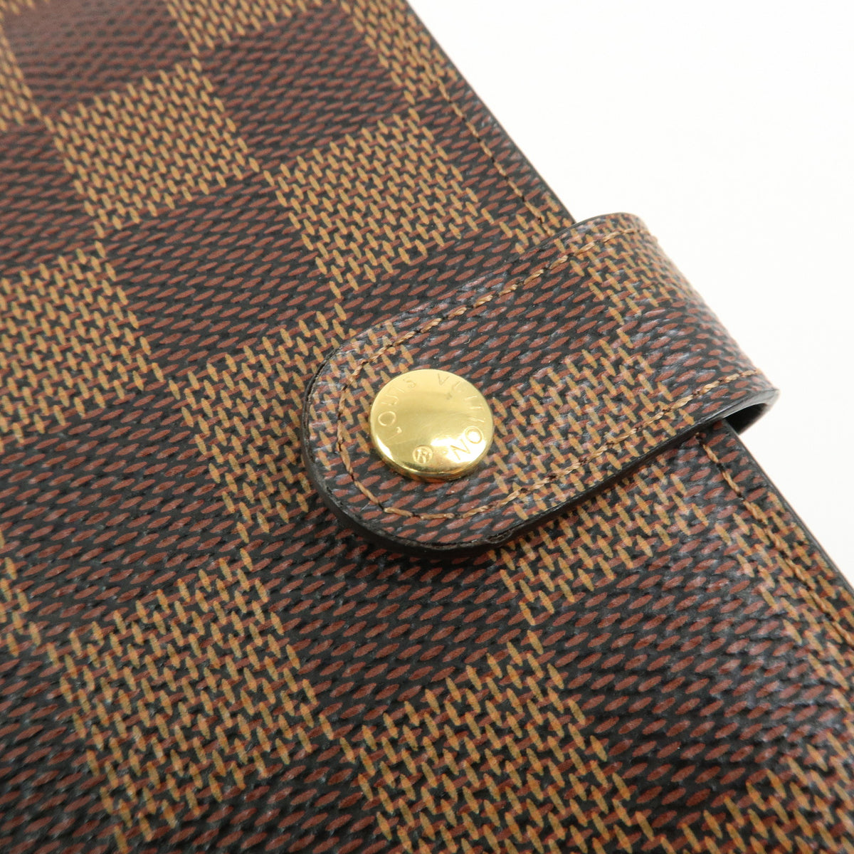 Louis Vuitton Damier Agenda PM Planner Cover Brown R20700