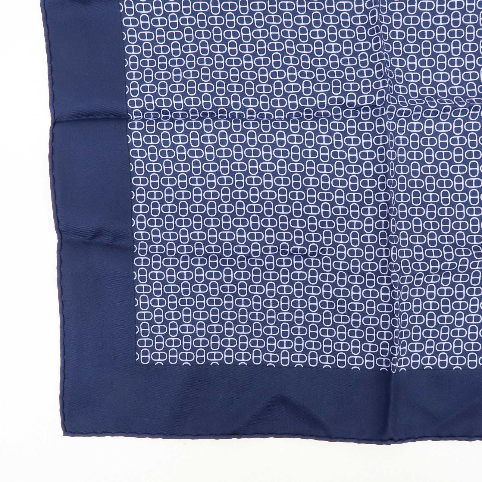 HERMES Carre 40 Lot of 2 Silk 100% Scarf Grand H / Chaîne d'Ancre