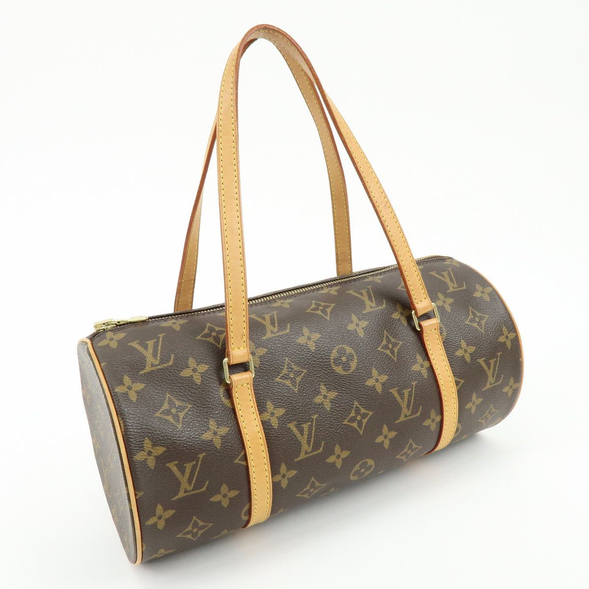 Louis Vuitton Monogram Papillon 30 Hand Bag Brown M51385