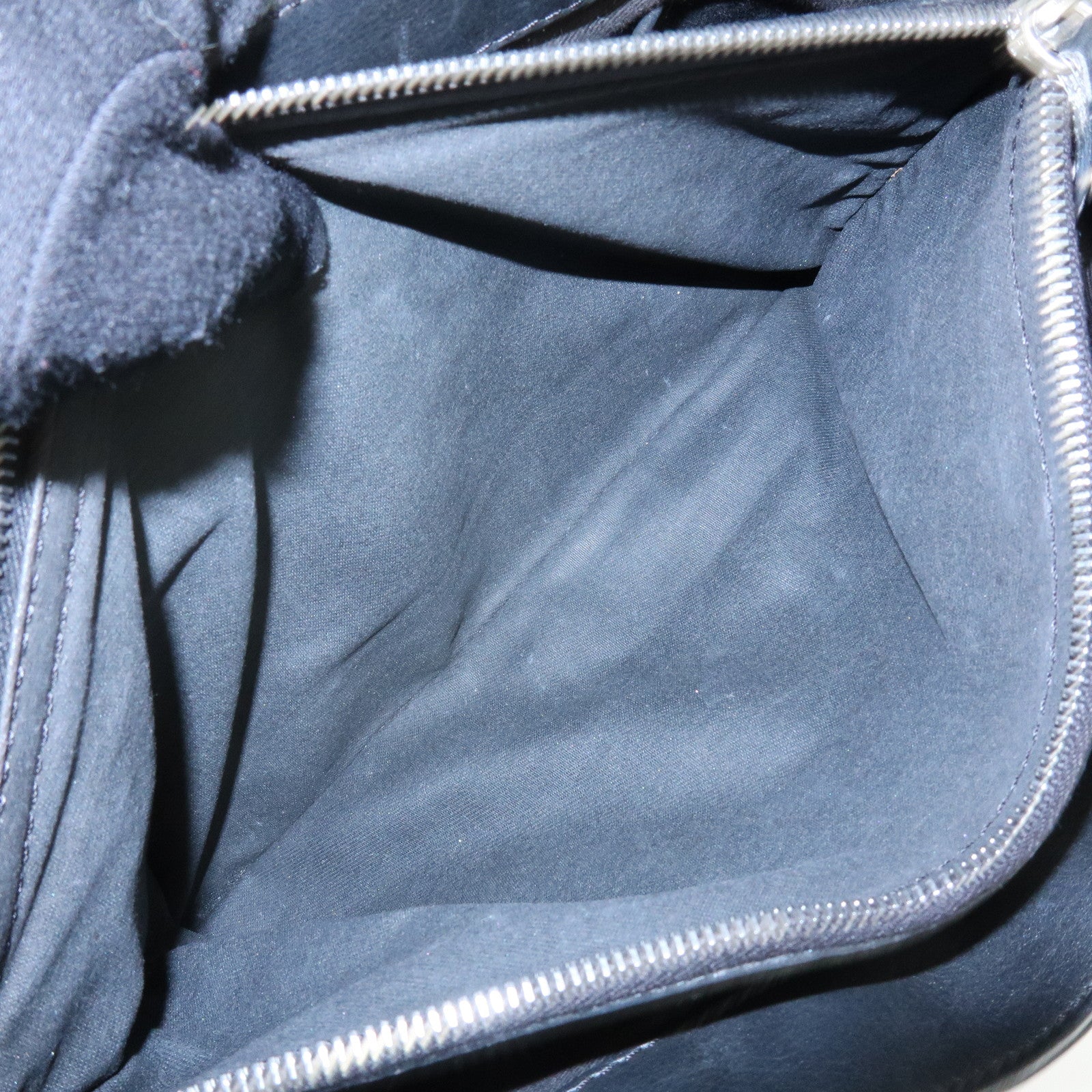 CELINE Macadam Boogie Bag Leather Hand Bag Tote Bag Black