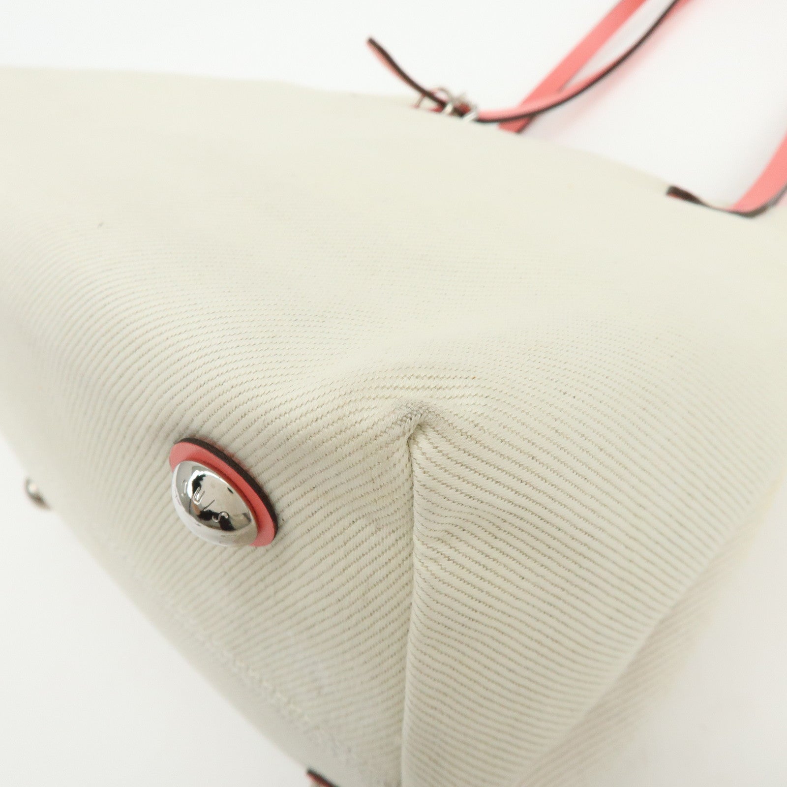 Louis Vuitton Canvas Leather Cabas PM Hand Bag Corail M94505