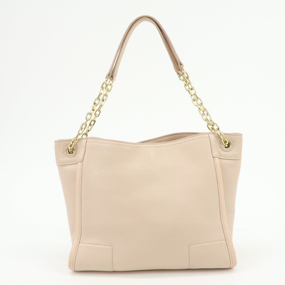 TORY BURCH Logo Britten Leather Chain Shoulder Bag Tote Bag Pink