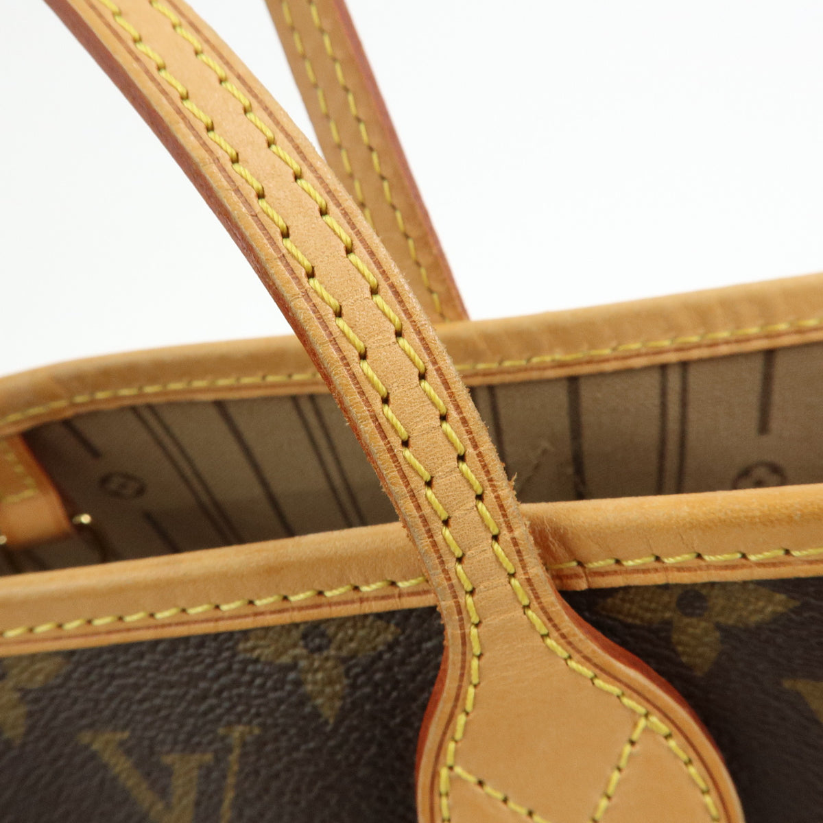 Louis Vuitton Monogram Neverfull MM Tote Shoulder Bag Brown M40156