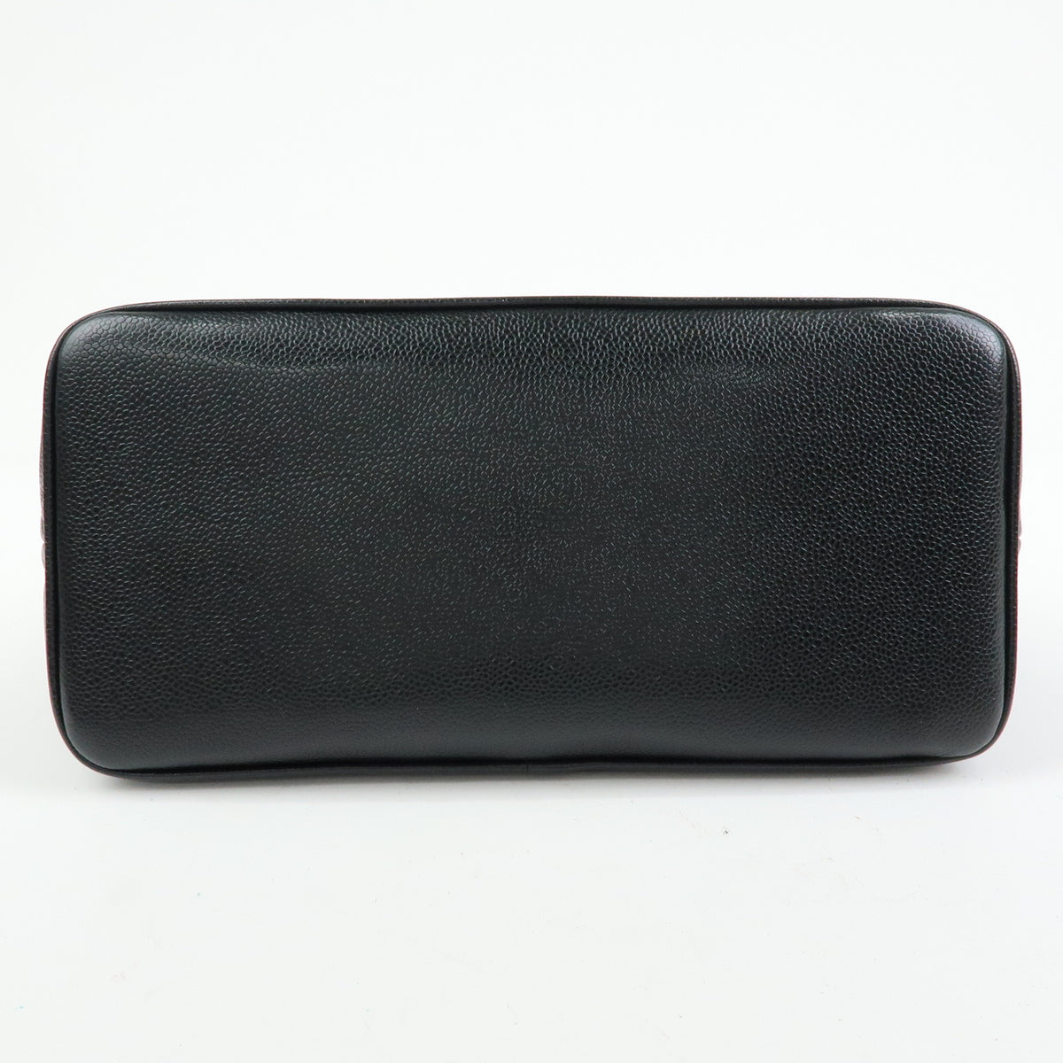 CHANEL Medallion Matelasse COCO Mark Caviarskin Tote Bag Black A01804