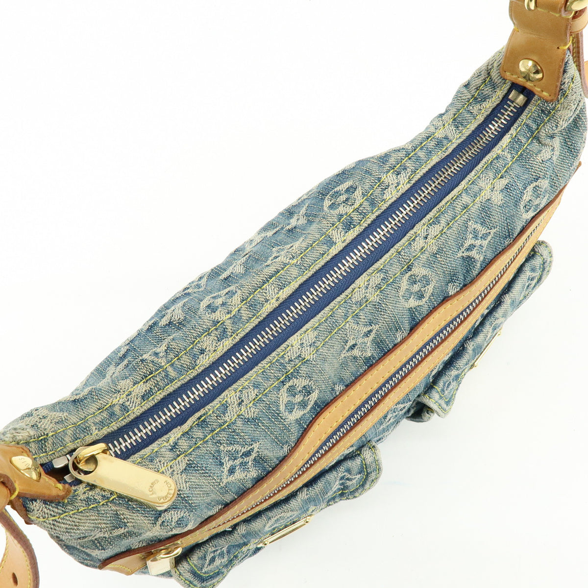 Louis Vuitton Monogram Denim Baggy PM 2Way Bag Shoulder Bag M95049