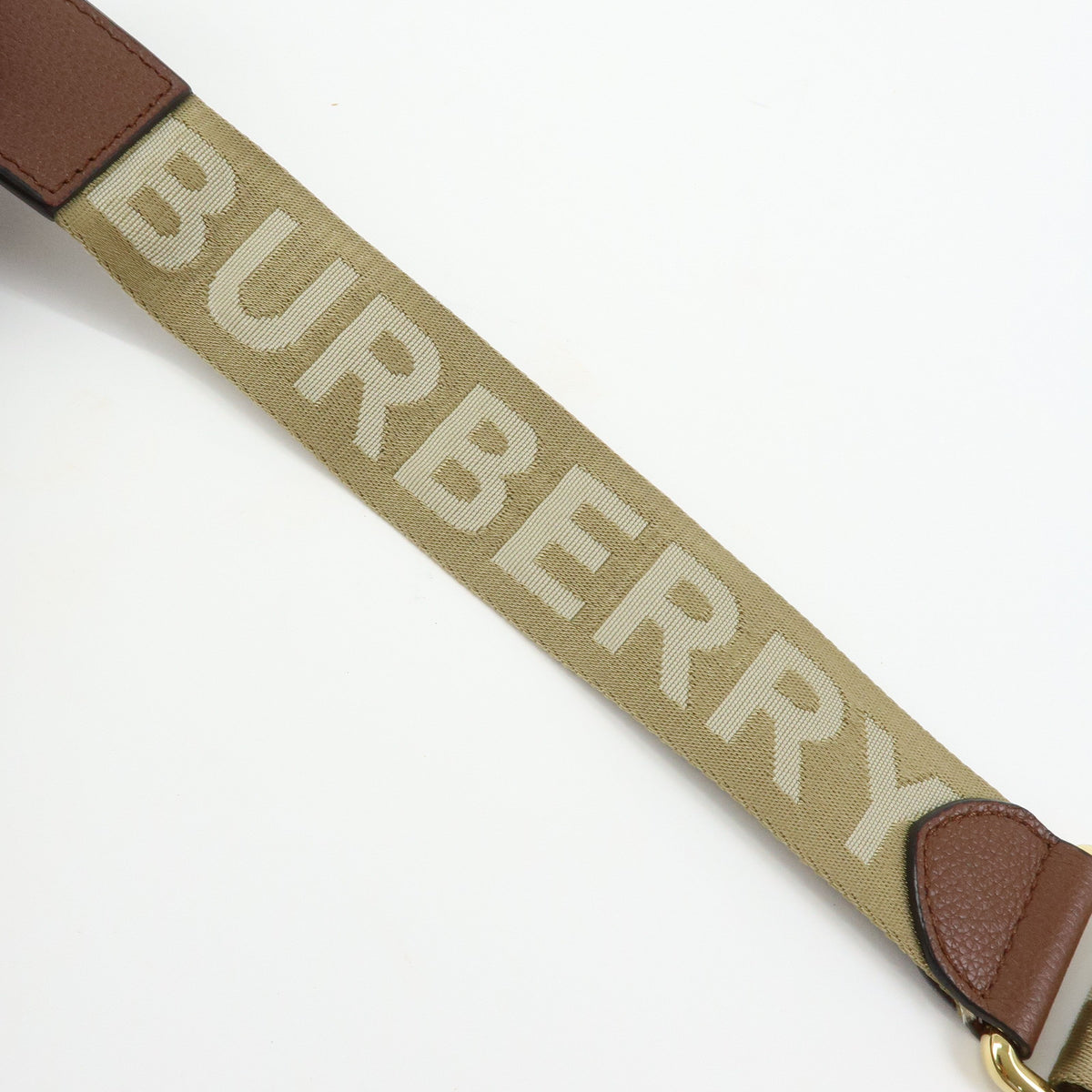 BURBERRY Nova Plaid Leather Canvas Shoulder Bag Crossbody Bag Brown