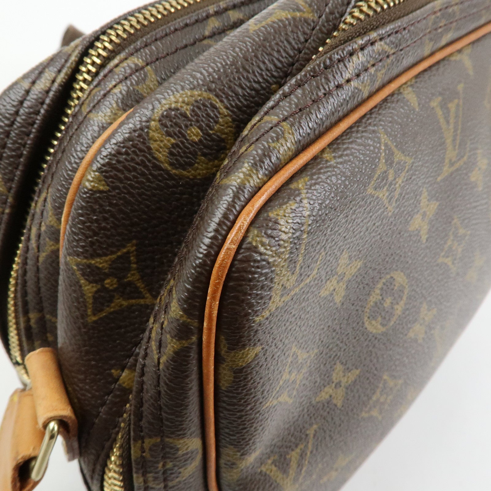 Louis Vuitton Monogram Reporter PM Shoulder Crossbody Bag Brown M45254