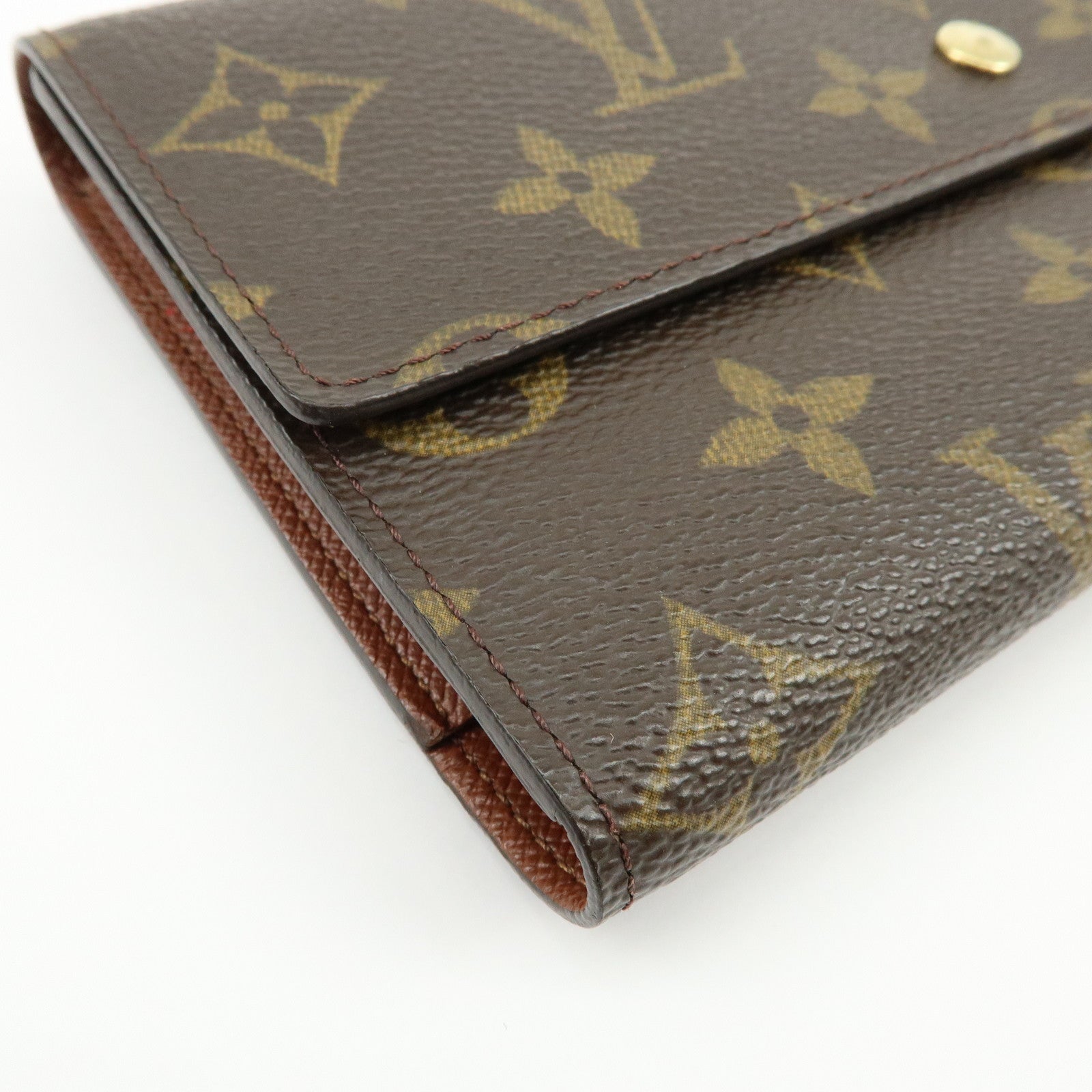 Louis Vuitton Monogram Porte Tresor International Wallet Brown M61215
