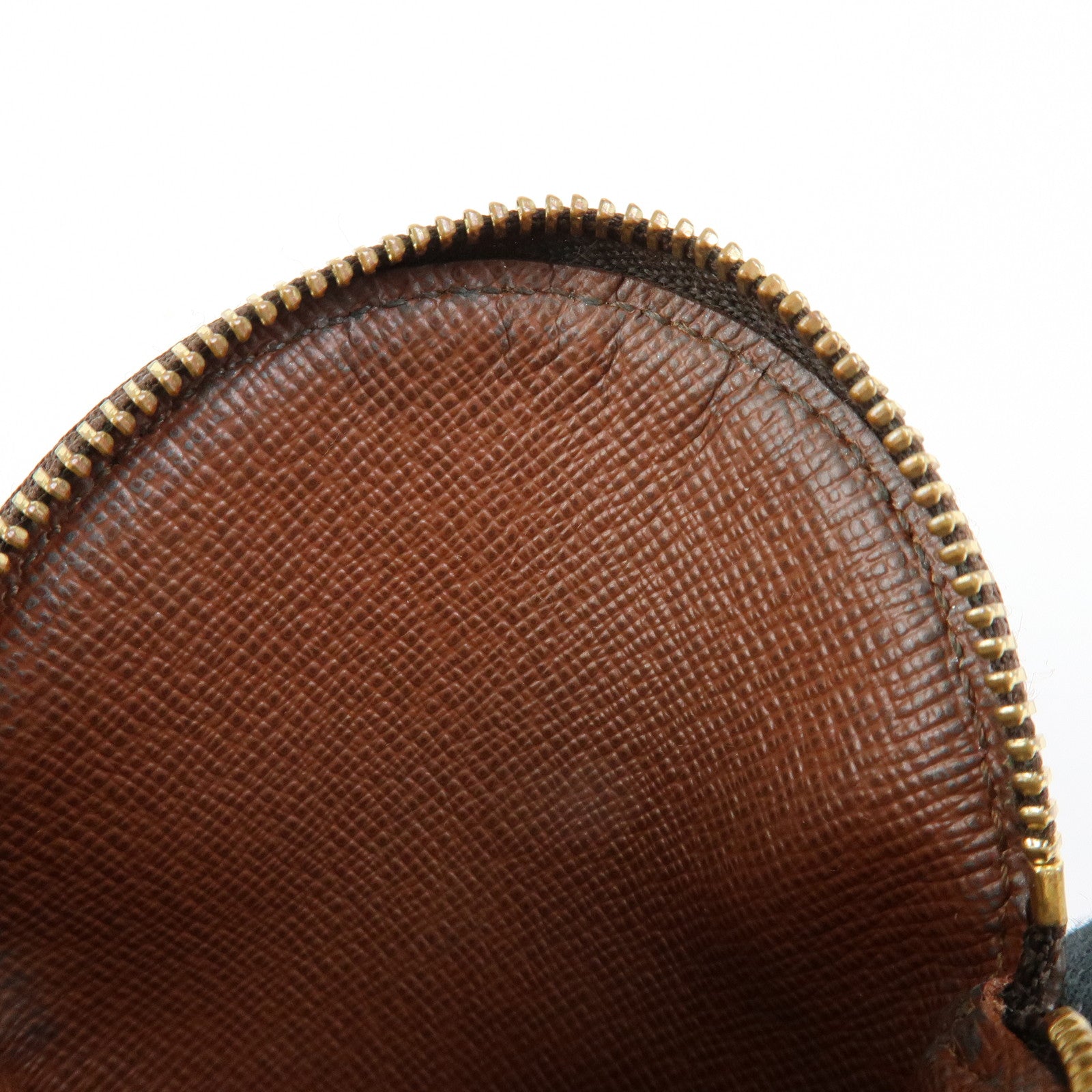 Louis Vuitton Monogram Porte Monnaie Rond Coin Case Brown M61926
