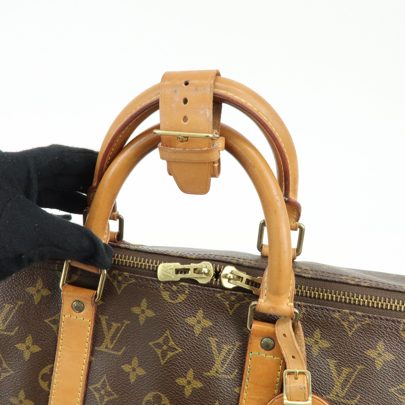 Louis Vuitton Monogram Keep All 50 Boston Bag Brown M41426