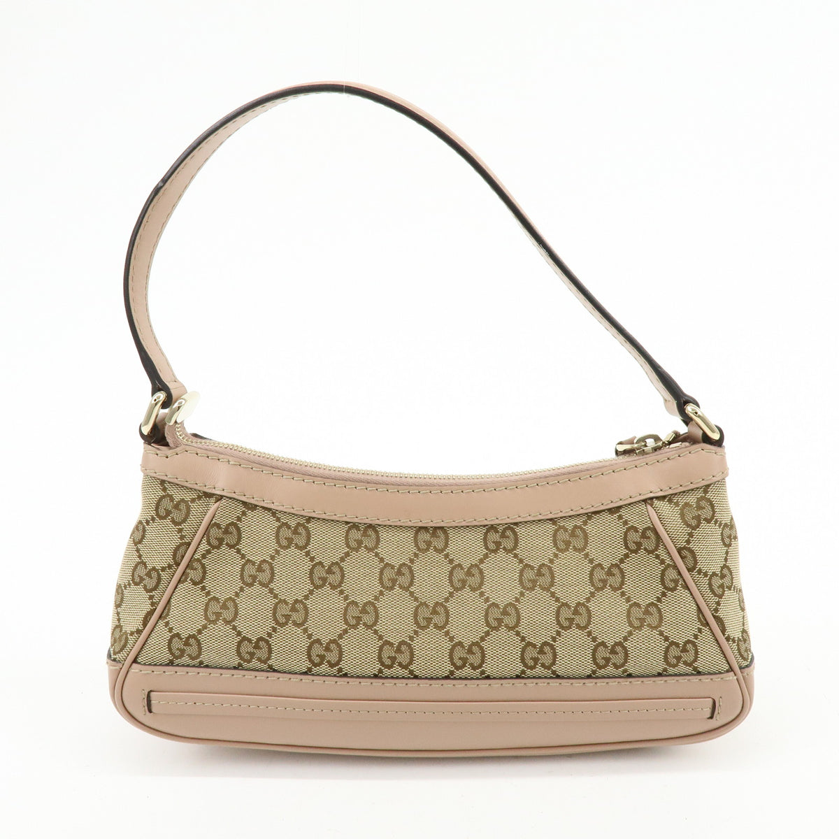 GUCCI Mayfair GG Canvas Leather Hand Bag Shoulder Bag Beige Pink 569893