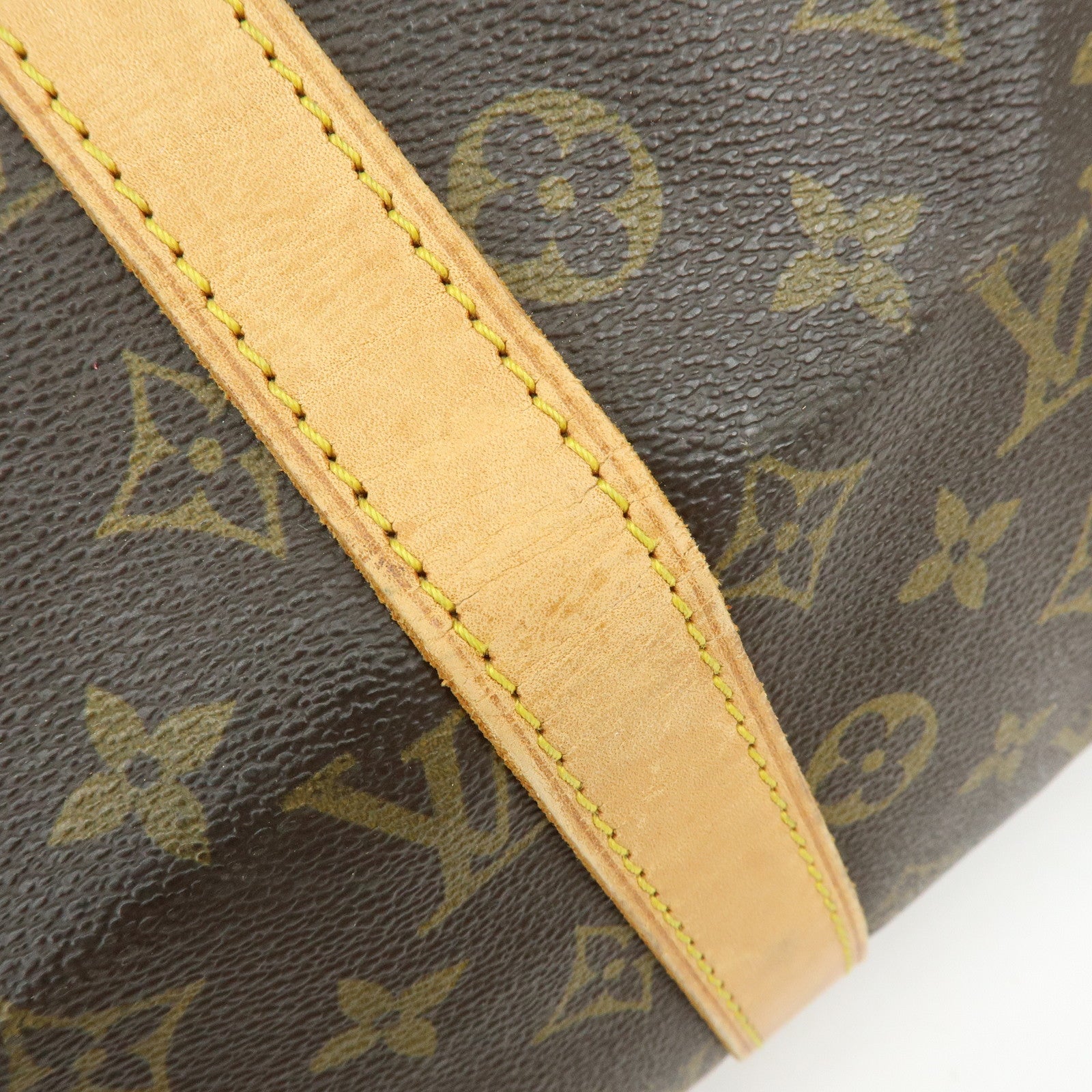 Louis Vuitton Monogram Keep All Bandouliere 45 Boston Bag Brown M41418