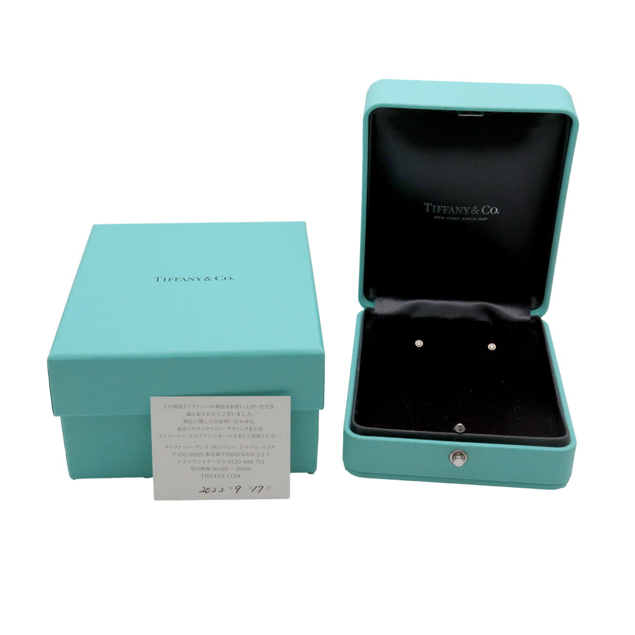 Tiffany & Co By the Yard Diamond Earrings K18 750YG Yellow Gold