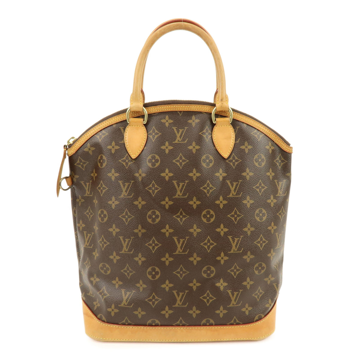 Louis Vuitton Monogram Lockit Vertical Hand Bag Brown M40103