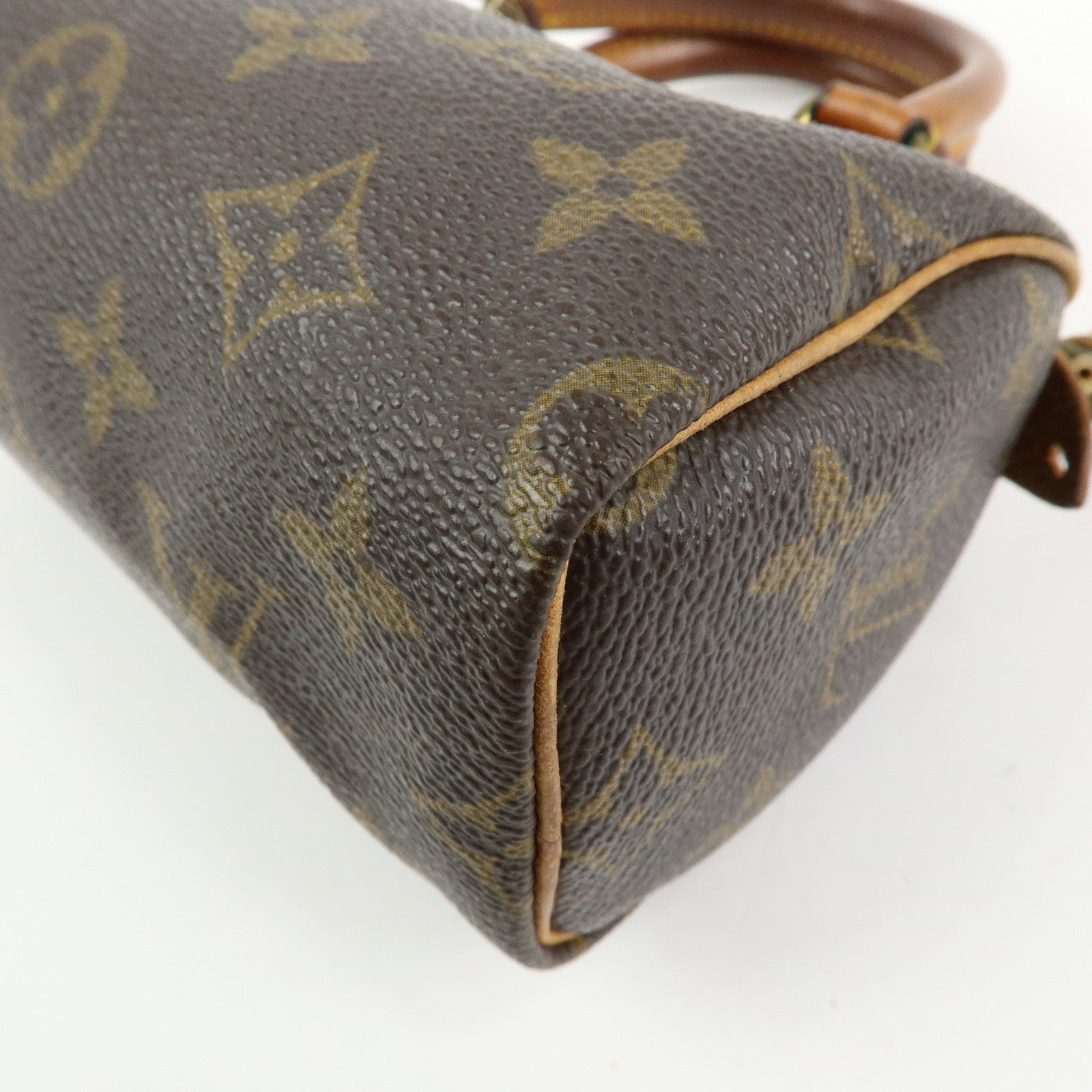 Louis Vuitton Monogram Canvas Mini Speedy Hand Bag & Strap M41534