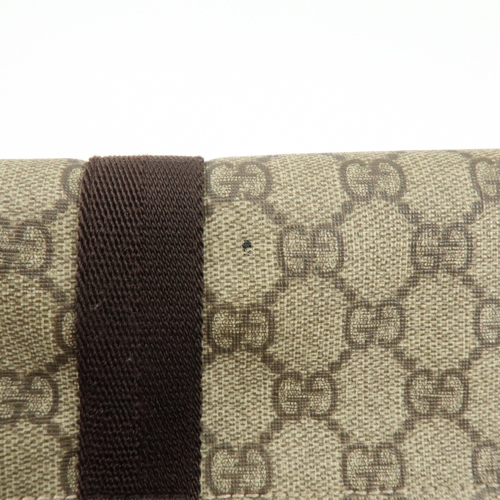 GUCCI GG Supreme Canvas Shoulder Crossbody Bag Beige Brown 122373