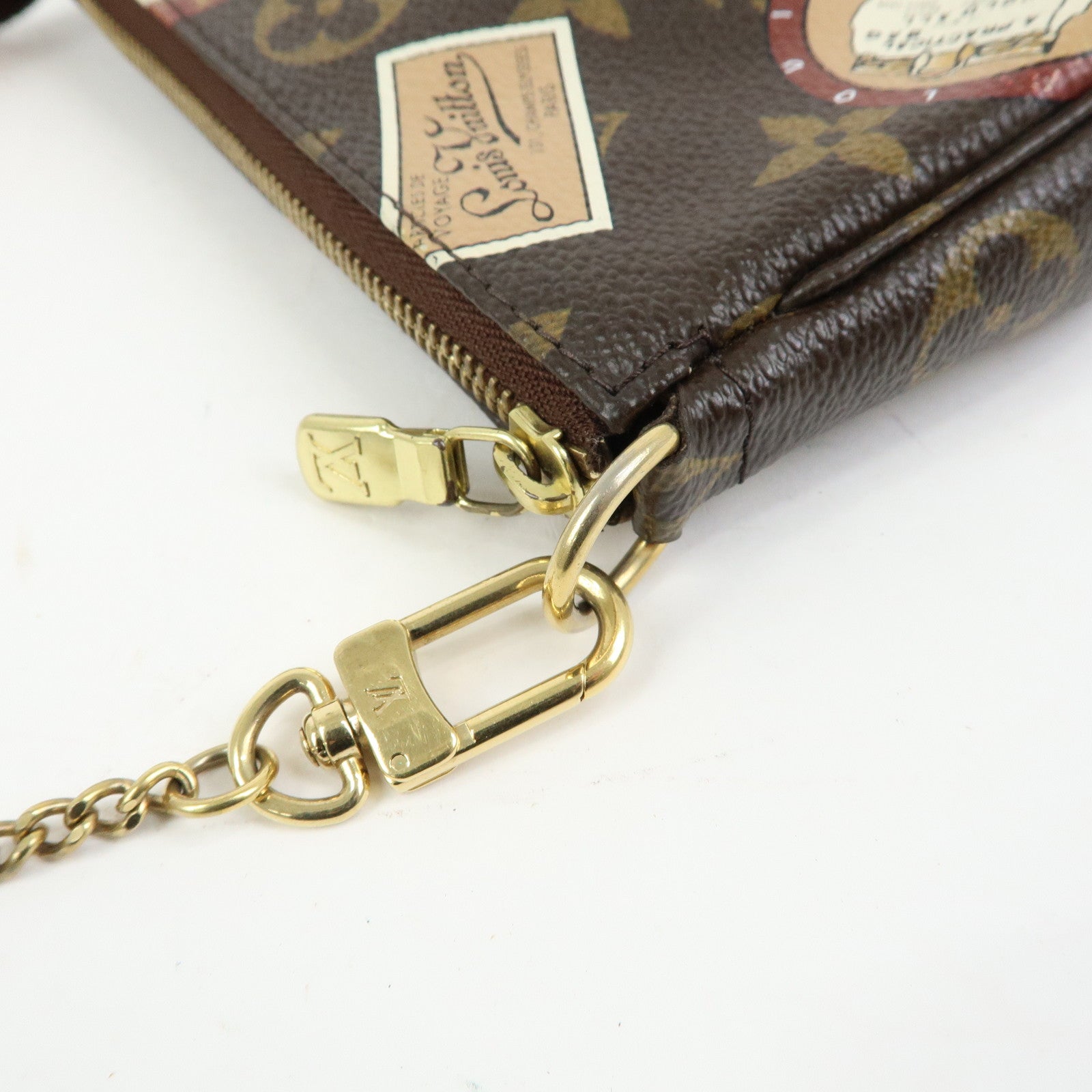 Louis Vuitton Monogram Mini Pochette Accessoire Patch Brown M95804