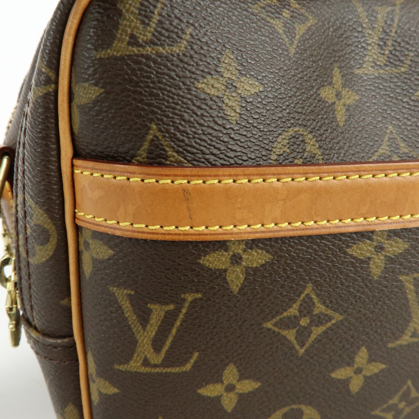 Louis Vuitton Monogram Reporter PM Shoulder Bag Brown M45254