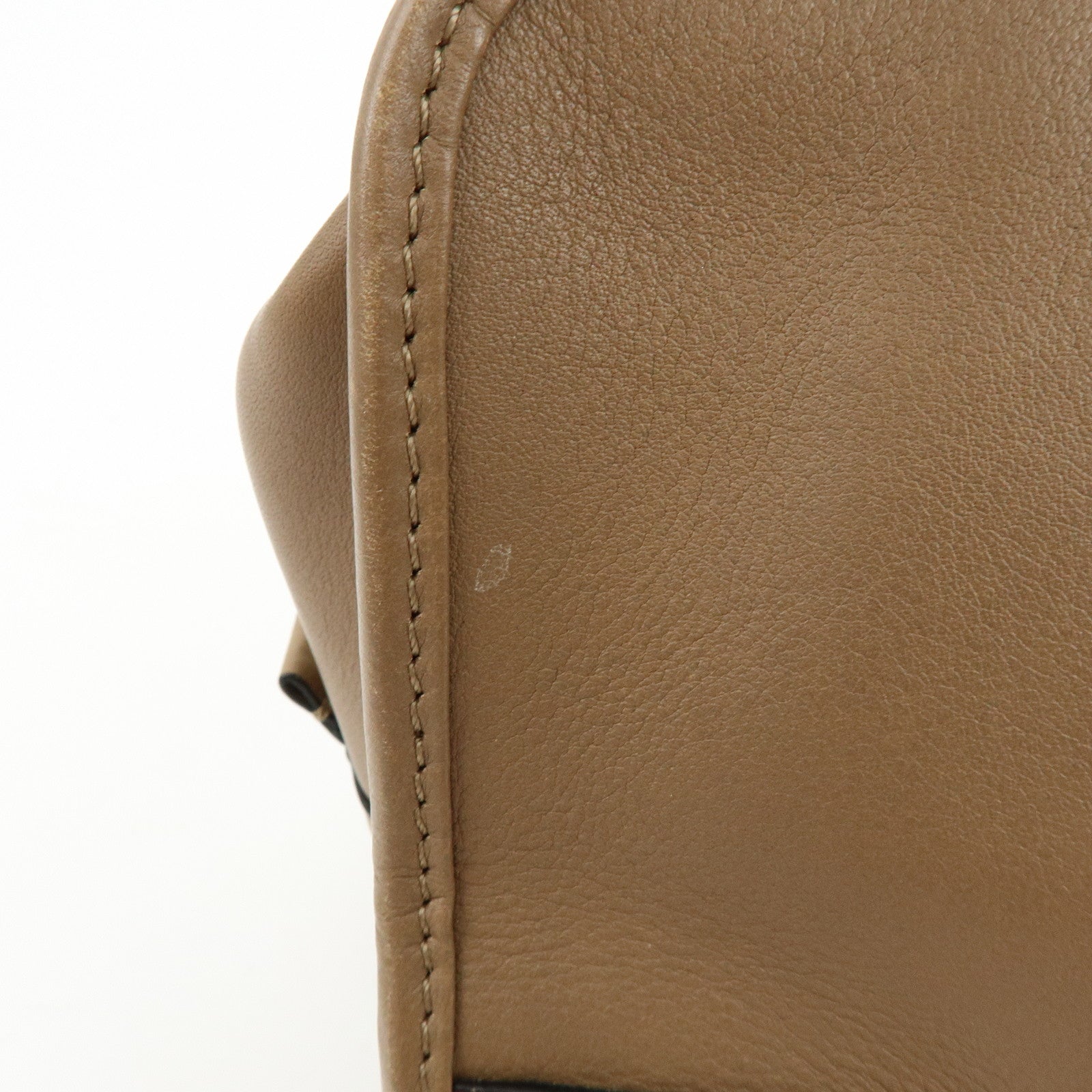 LOEWE Amazona 28 Leather 2Way Bag  Hand Bag Shoulder Bag Mocha