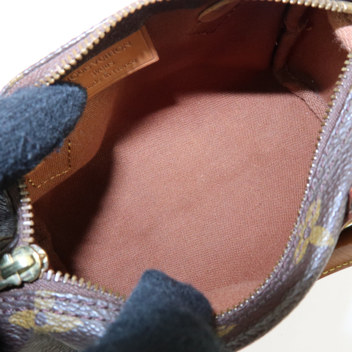 Louis Vuitton Monogram Mini Speedy Hand Bag Brown M41534