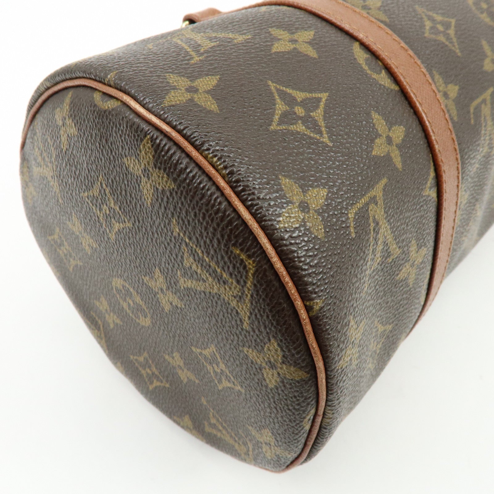 Louis Vuitton Monogram Papillon 30 Hand Bag Old Style Brown M51365