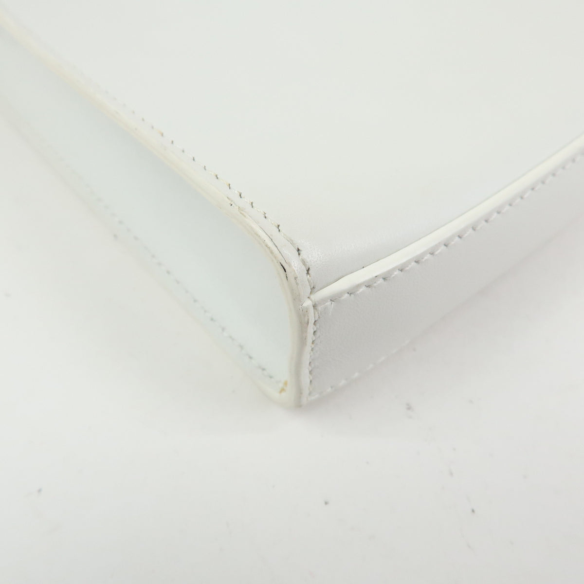 JIL SANDER Tangle Leather Shoulder Bag Crossbody Bag White