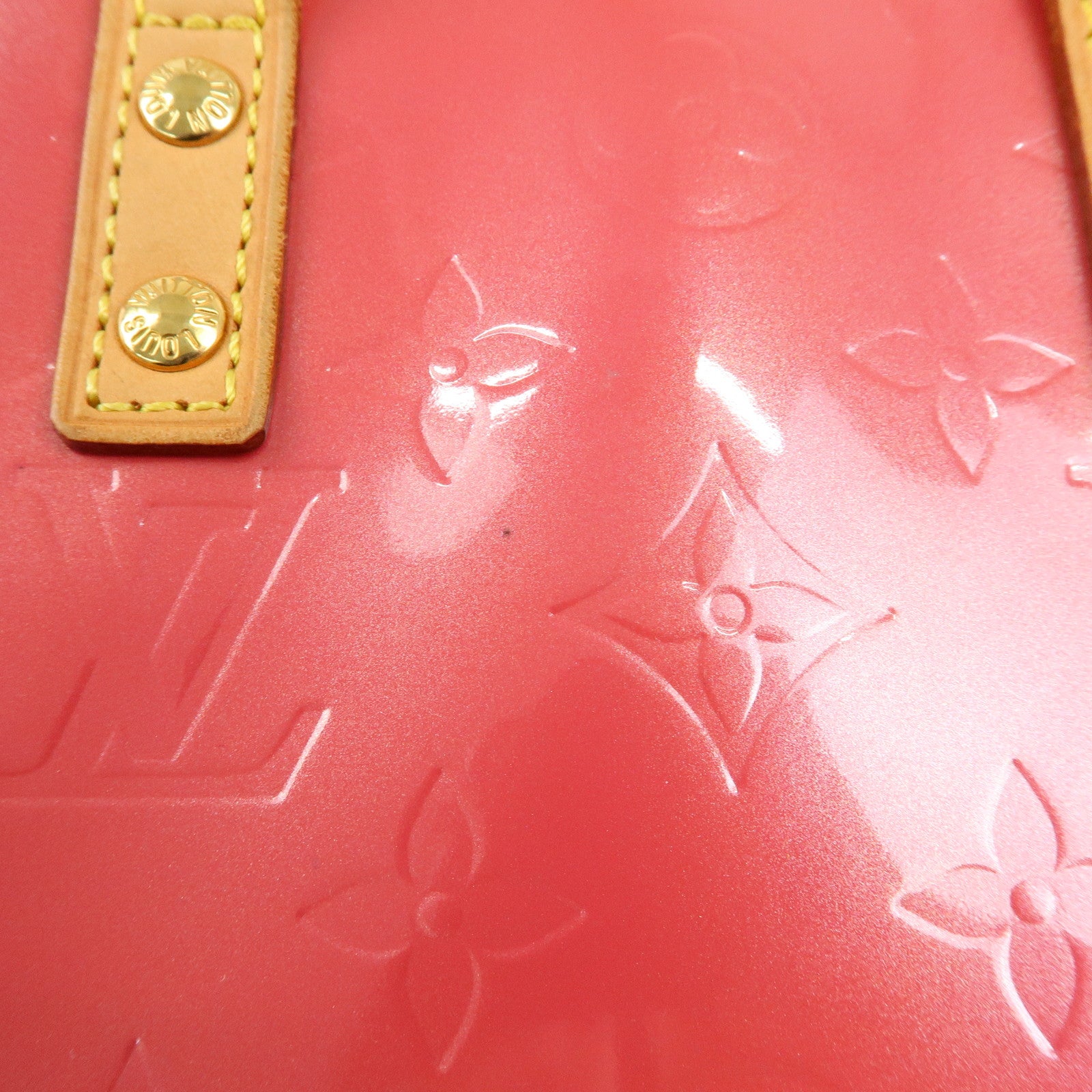 Louis Vuitton Monogram Vernis Reade PM Hand Bag Framboise M9132F