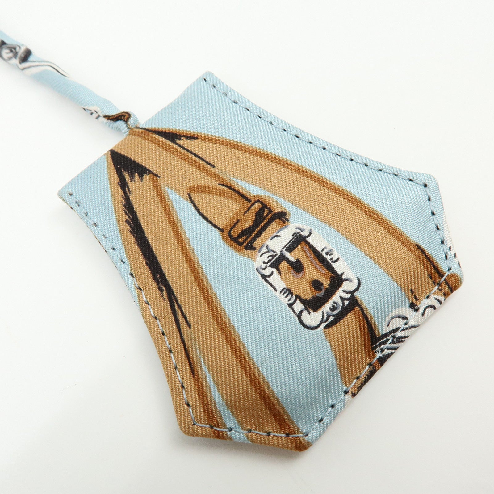 HERMES Silk Leather Silky City MM Shoulder Bag BRIDESdeGALA Blue