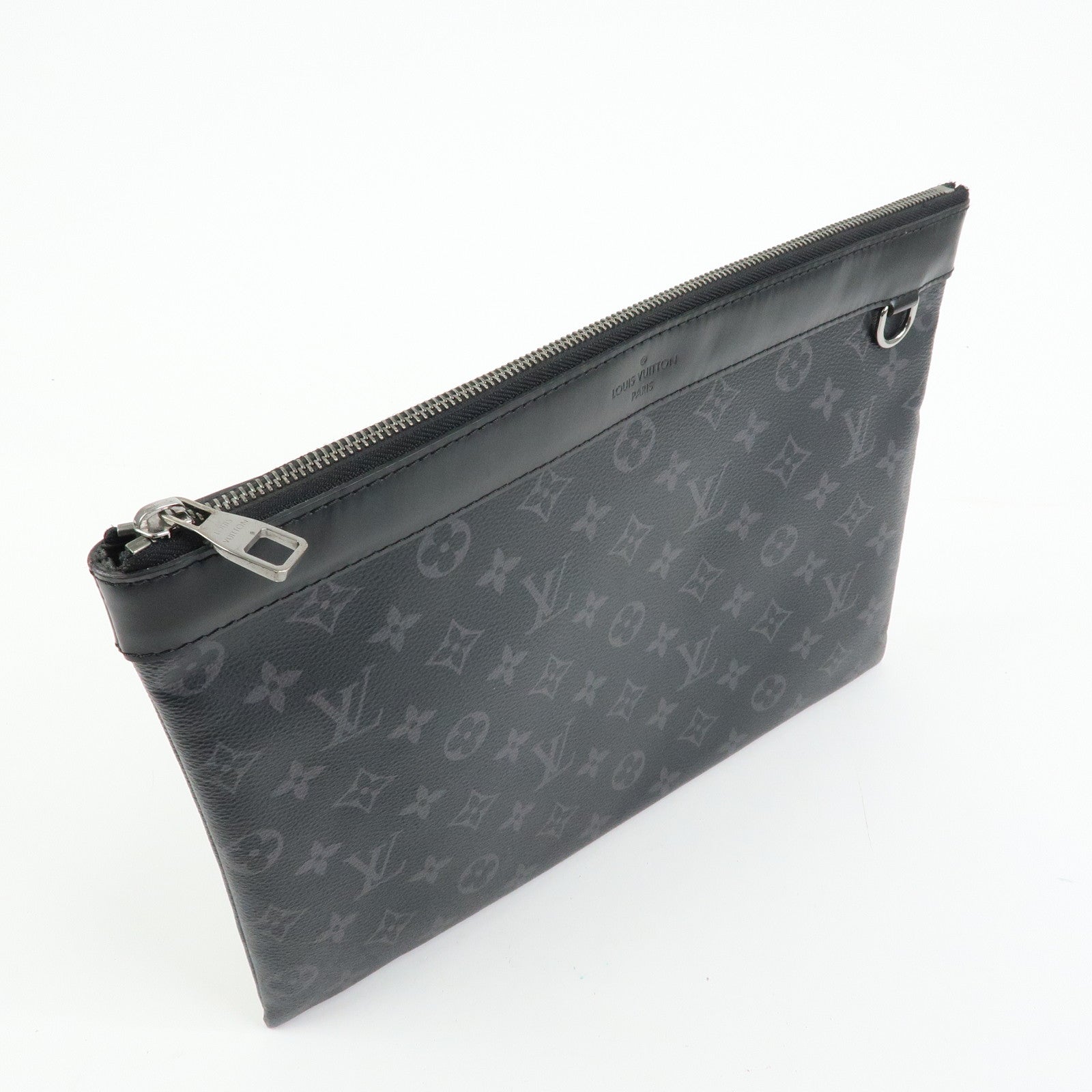 Louis Vuitton Monogram Eclipse Pochette Discovery Clutch Bag M62291