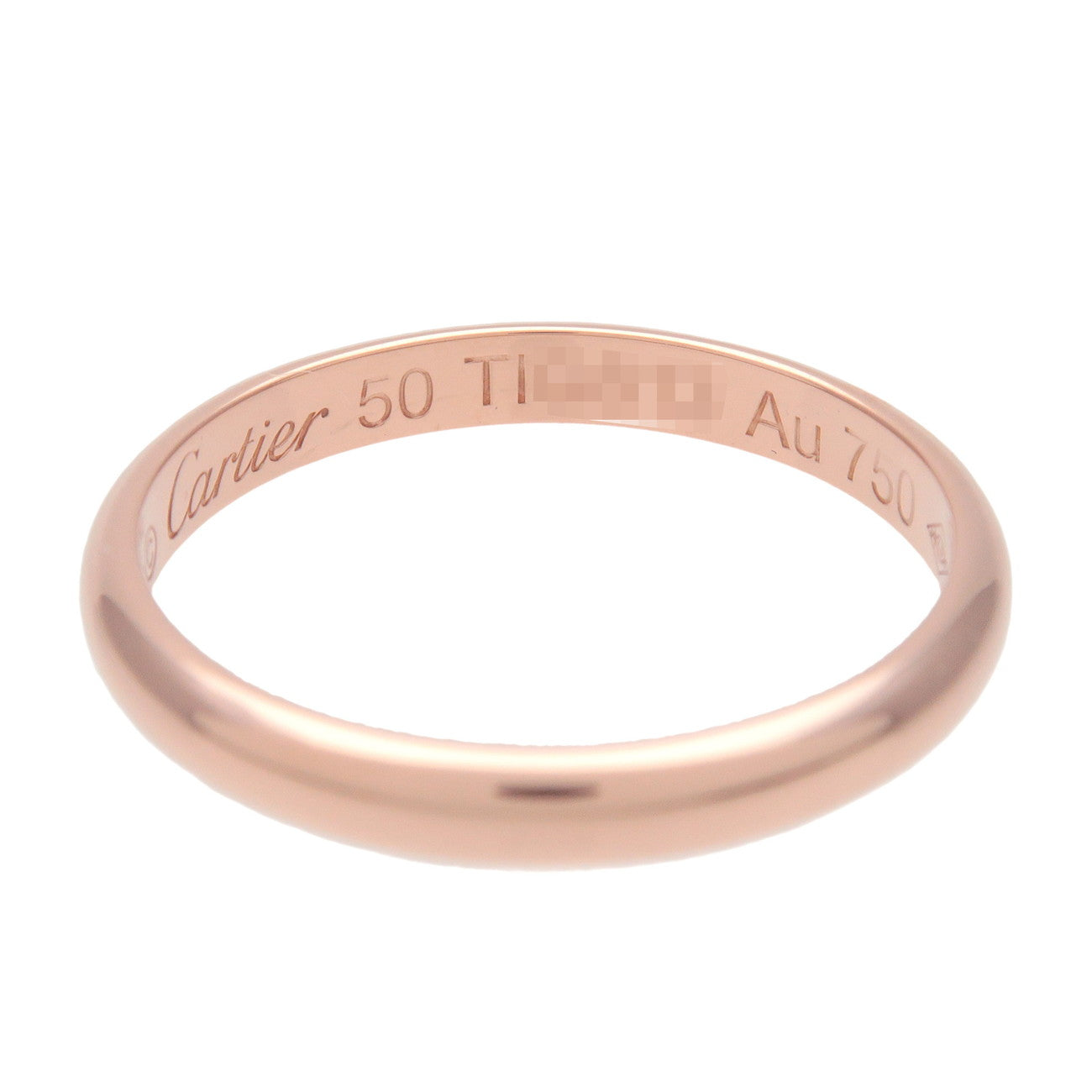 Cartier Wedding Ring K18 750PG Rose Gold #50 US5.25 EU50