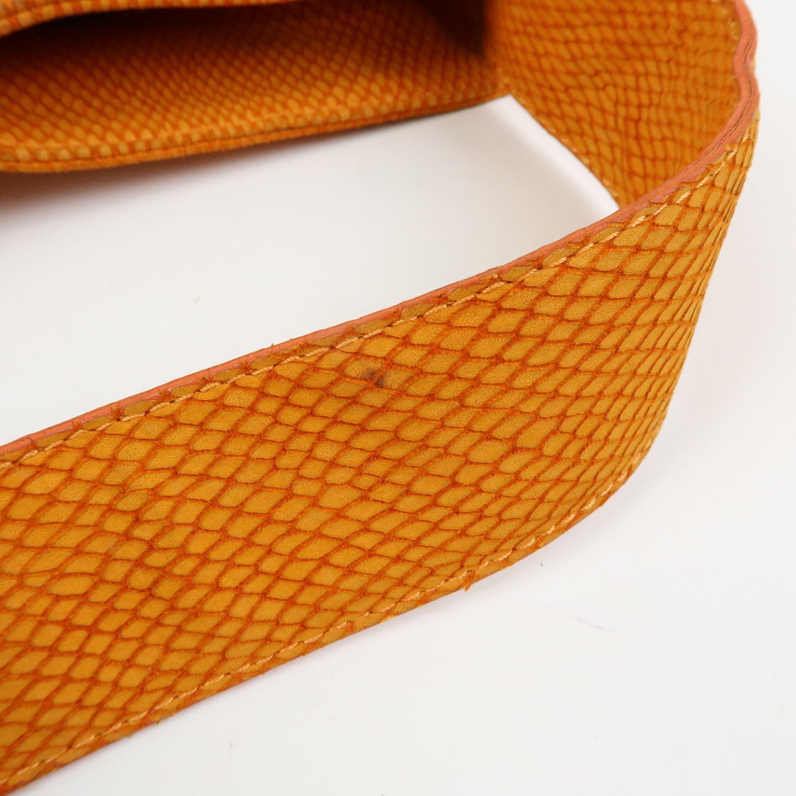 LOEWE Logo Suede Shoulder Bag Tote Bag Hand Bag Orange