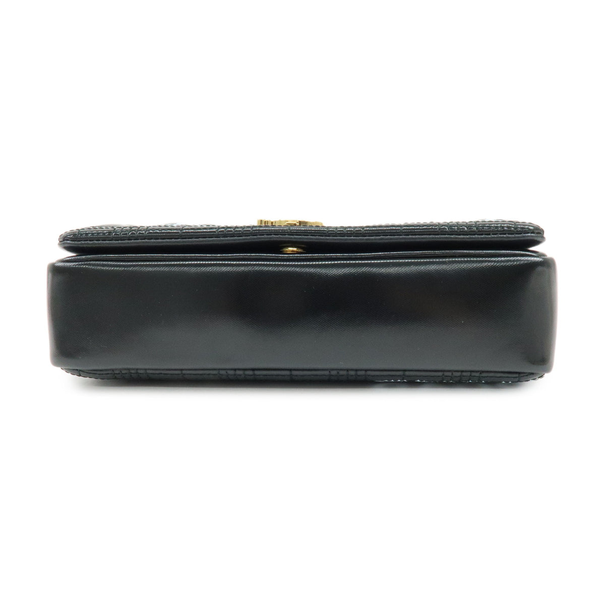 BURBERRY Lola Horseferry Leather Shoulder Bag Hand Bag Black