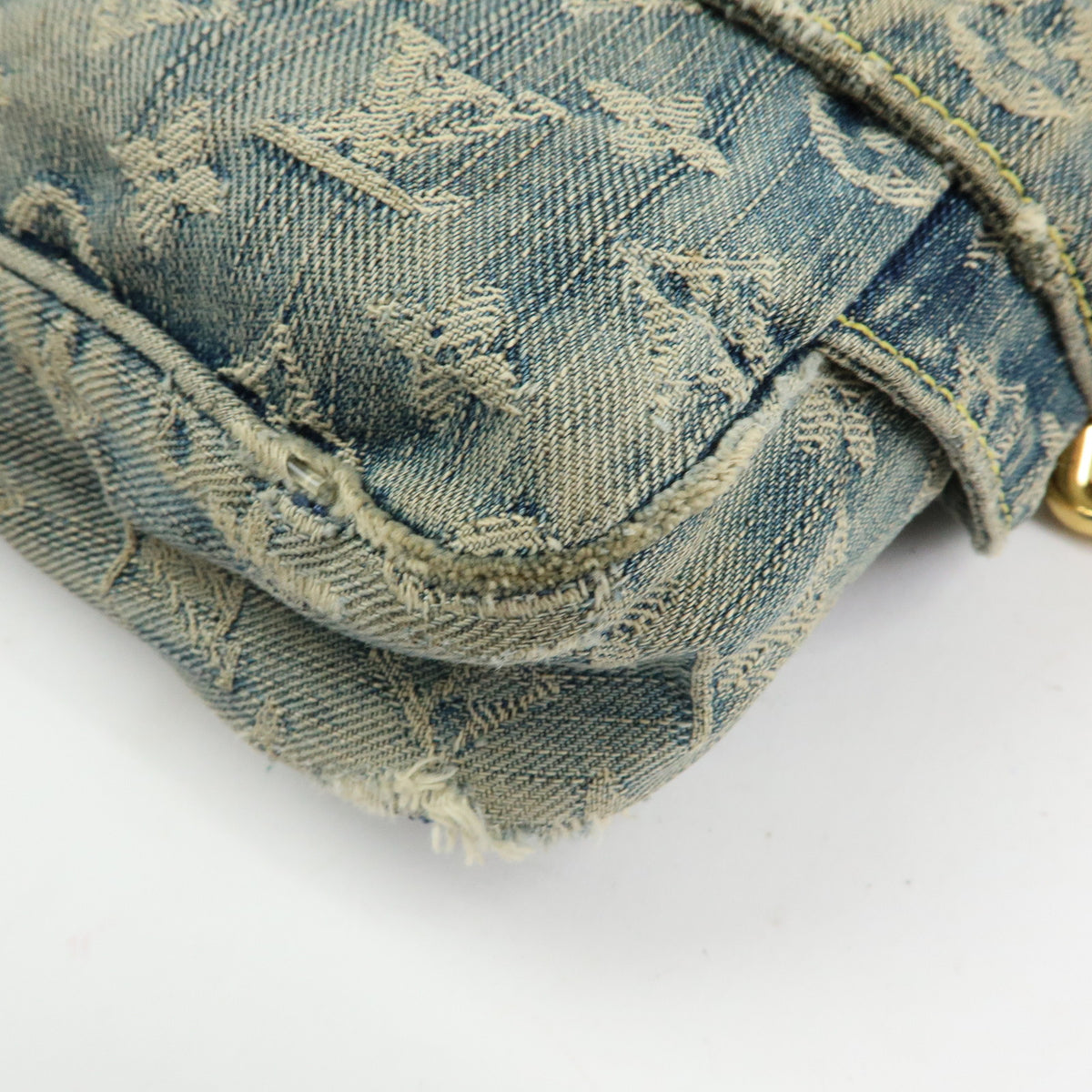 Louis Vuitton Monogram Denim Bum Bag Waist Bag Blue M95347