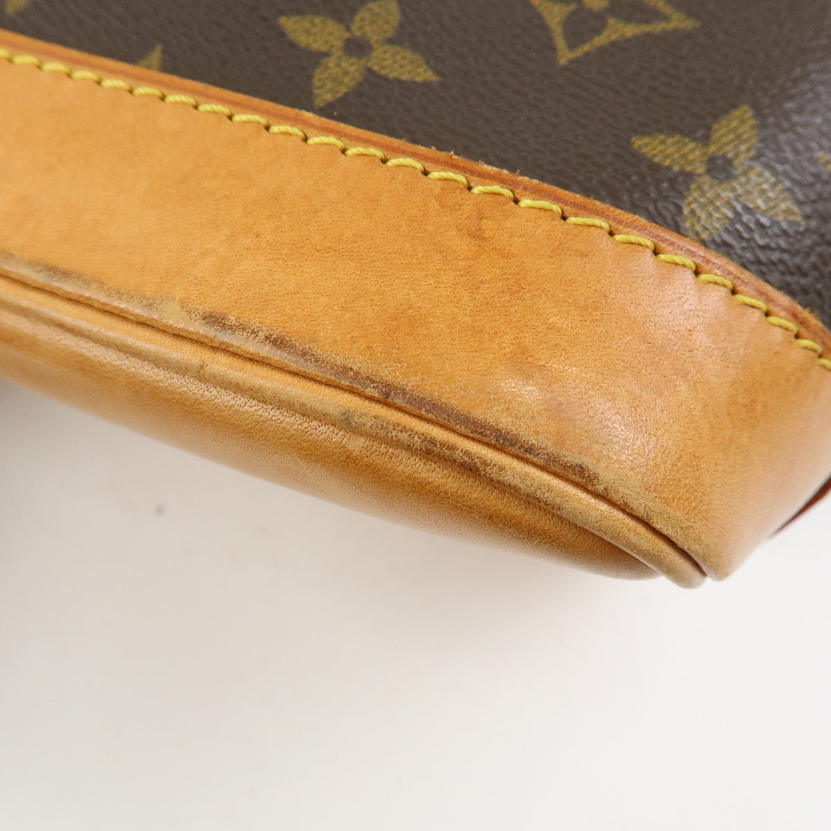 Louis Vuitton Monogram Alma PM Canvas Leather Hand Bag Brown M51130