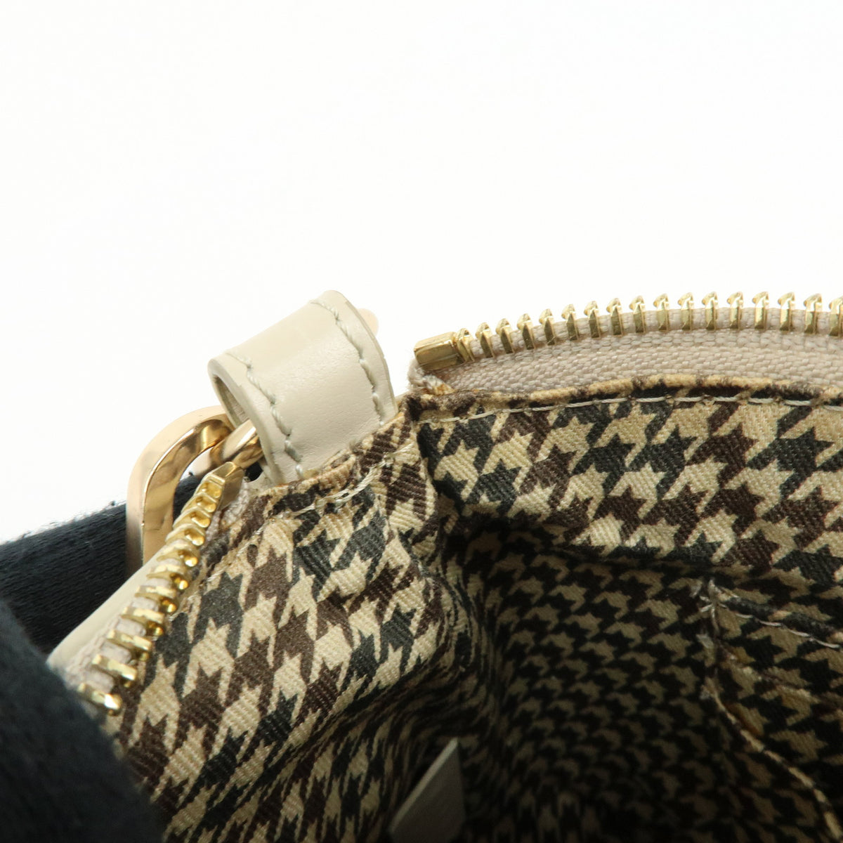 Chloe See By Chloe Joan Leather Hand Bag Clutch Bag Beige