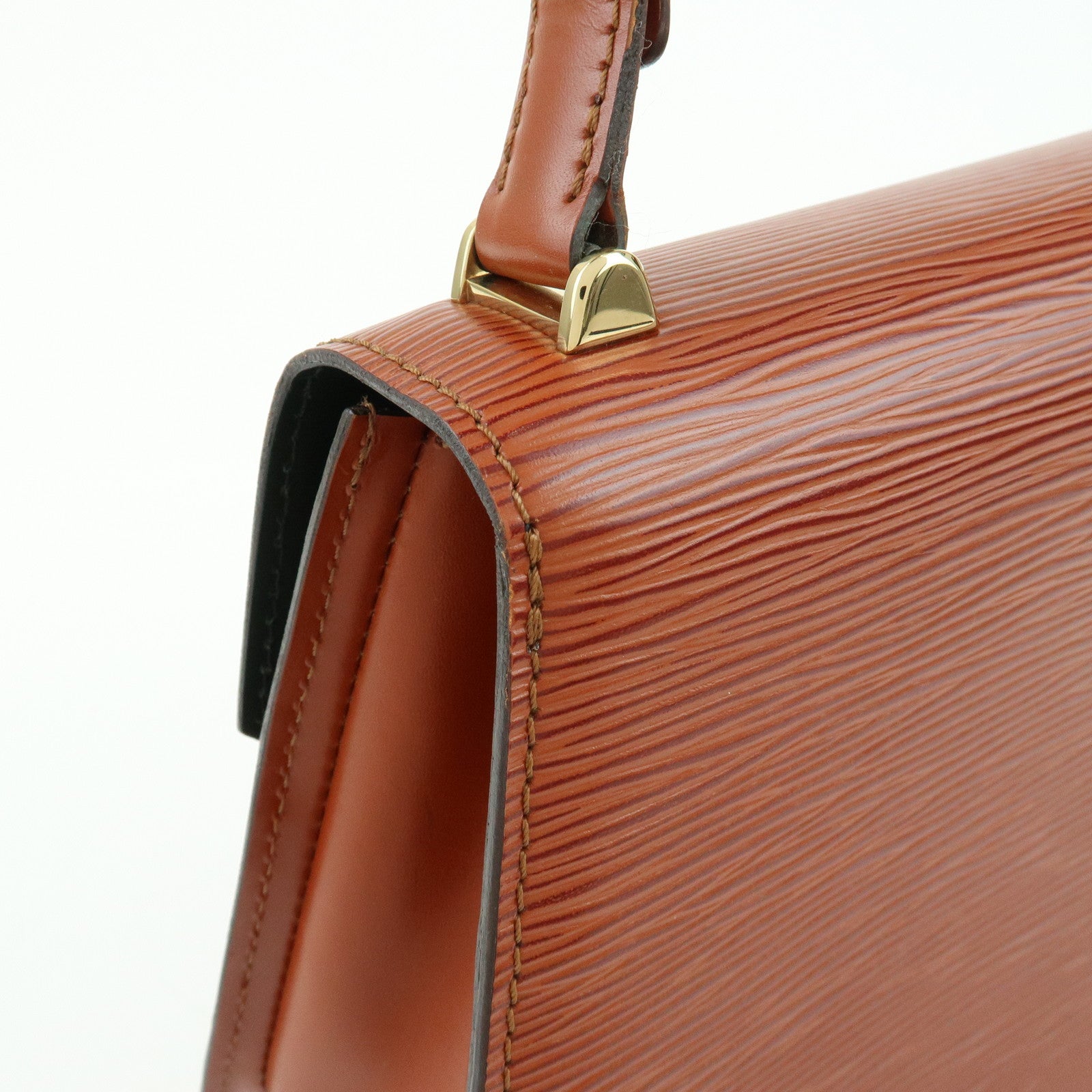 Louis Vuitton Epi Tilsitt Leather Shoulder Bag Kenya Brown M52483