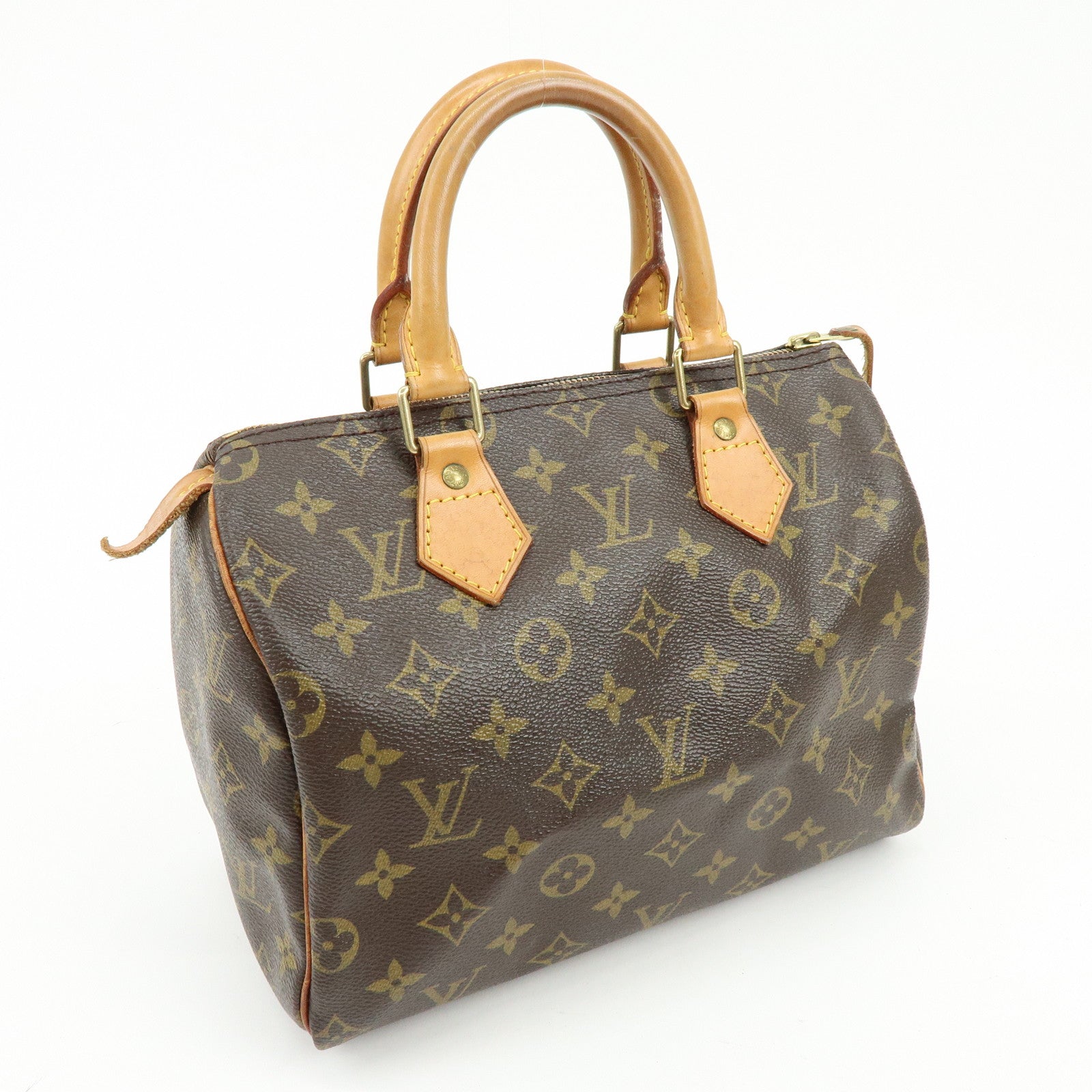 Louis Vuitton Monogram Speedy 25 Boston Bag Hand Bag Brown M41528