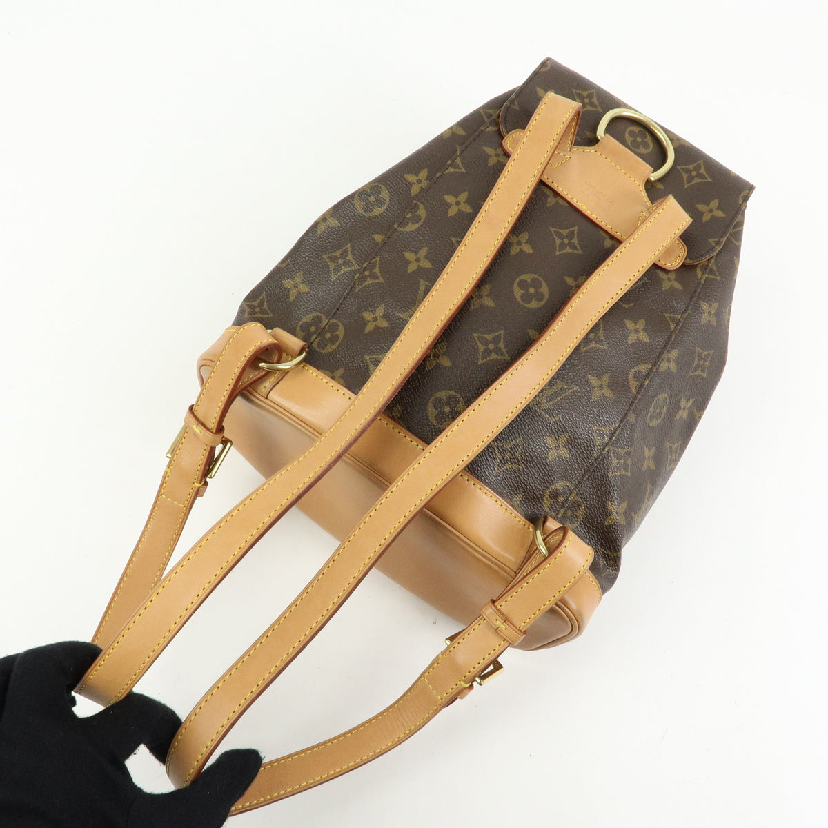 Louis Vuitton Monogram Montsouris MM Backpack Rucksack Brown M51136