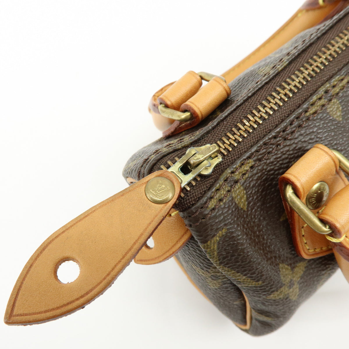 Louis Vuitton Monogram Mini Speedy Hand Bag and Strap M41534 J00109 Lot