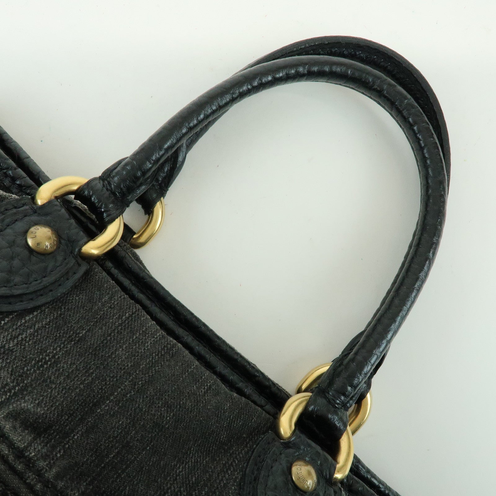 Louis Vuitton Monogram Denim Neo Cabby MM 2Way Bag Noir M95351