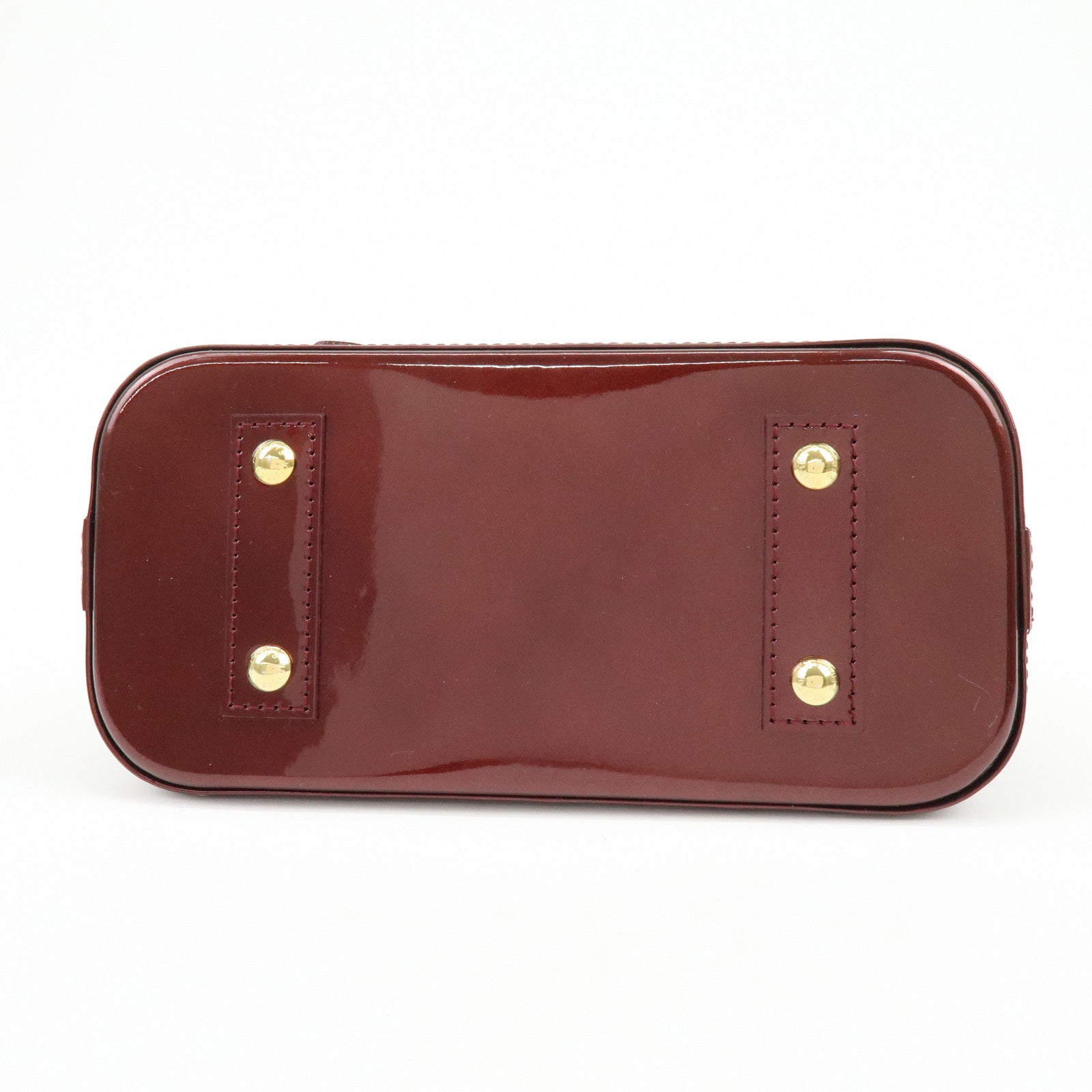 Louis Vuitton Monogram Vernis Alma BB 2Way Bag Rouge Forvist M91676